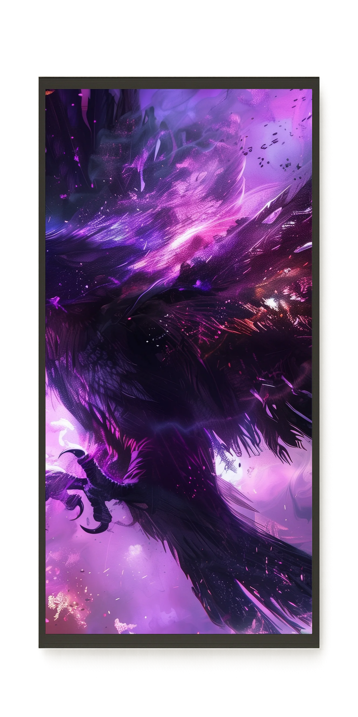 Cosmic Raven Canvas Print