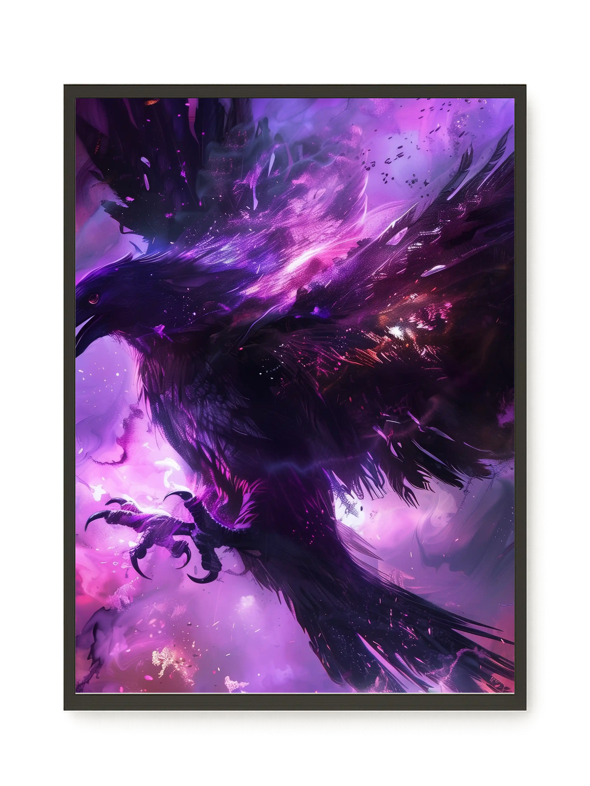 Cosmic Raven Canvas Print