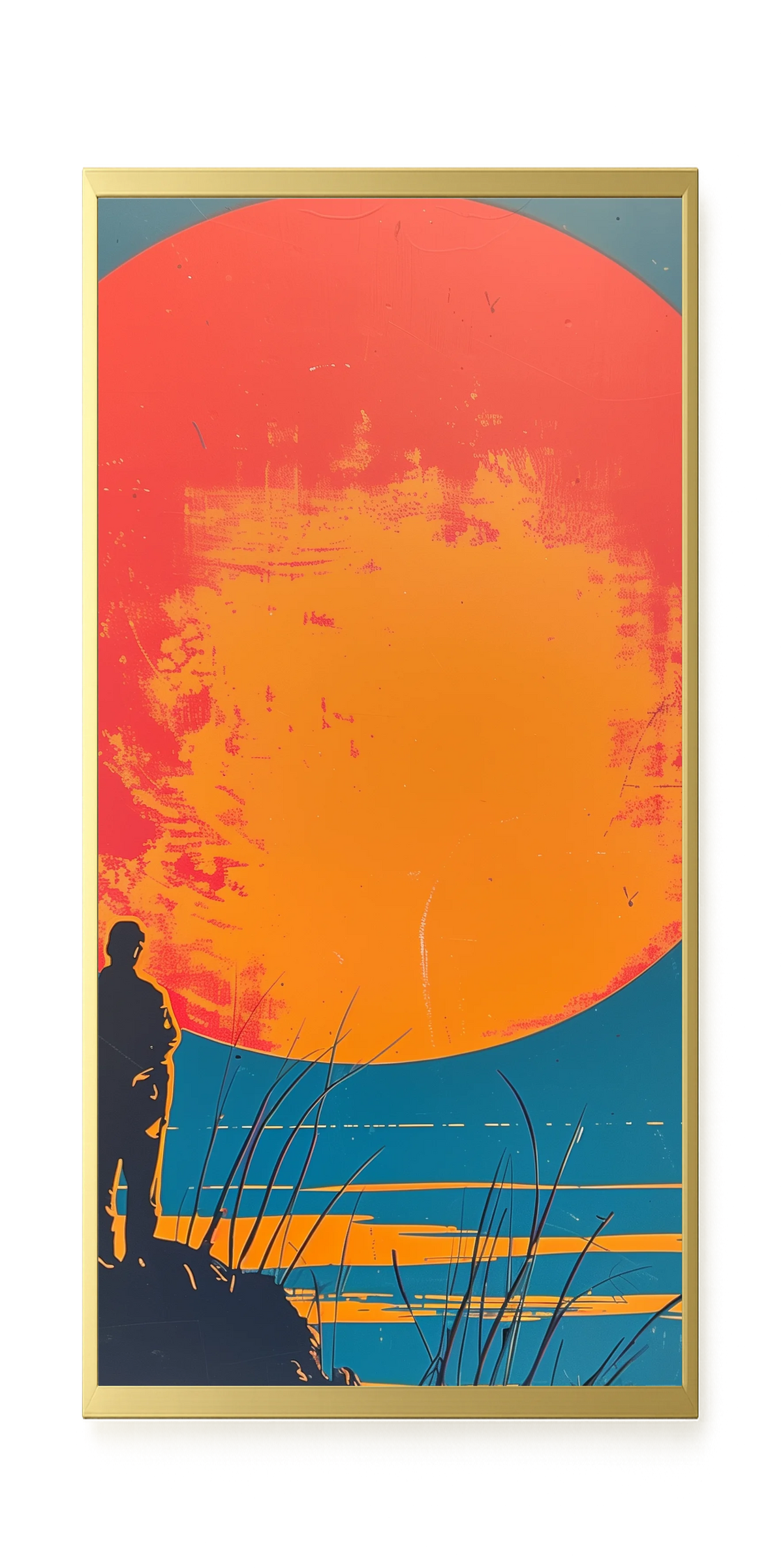 Sunset Solitude Canvas Wall Art