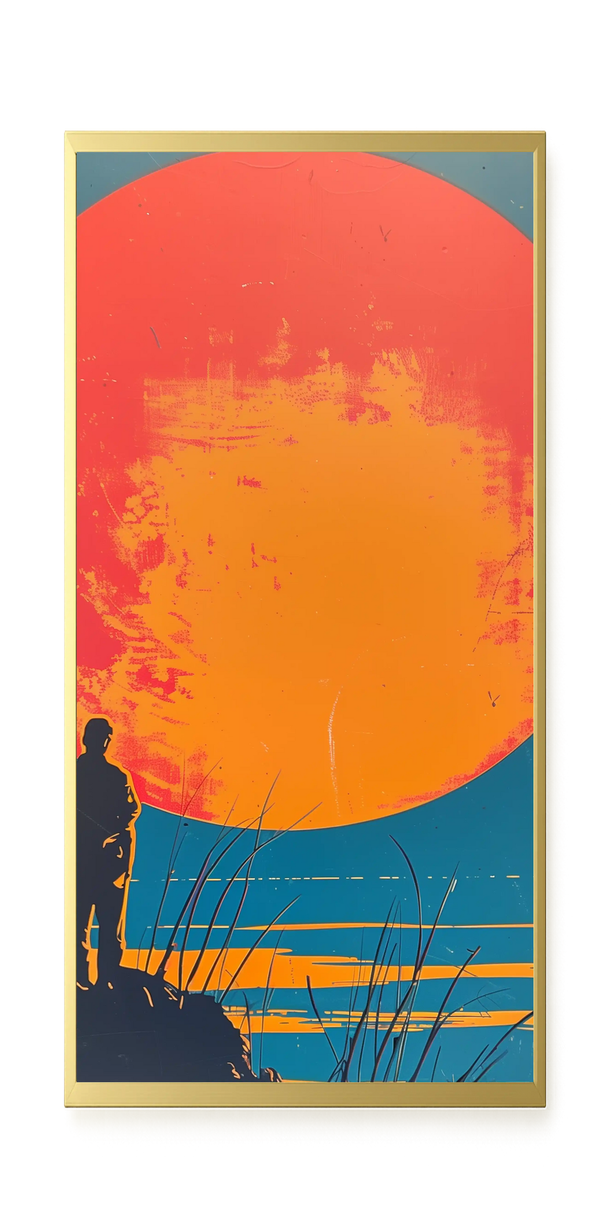 Sunset Solitude Canvas Wall Art