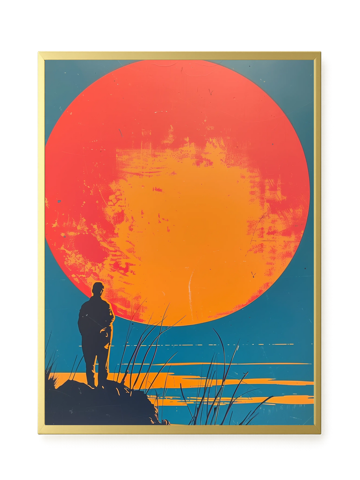 Sunset Solitude Canvas Wall Art