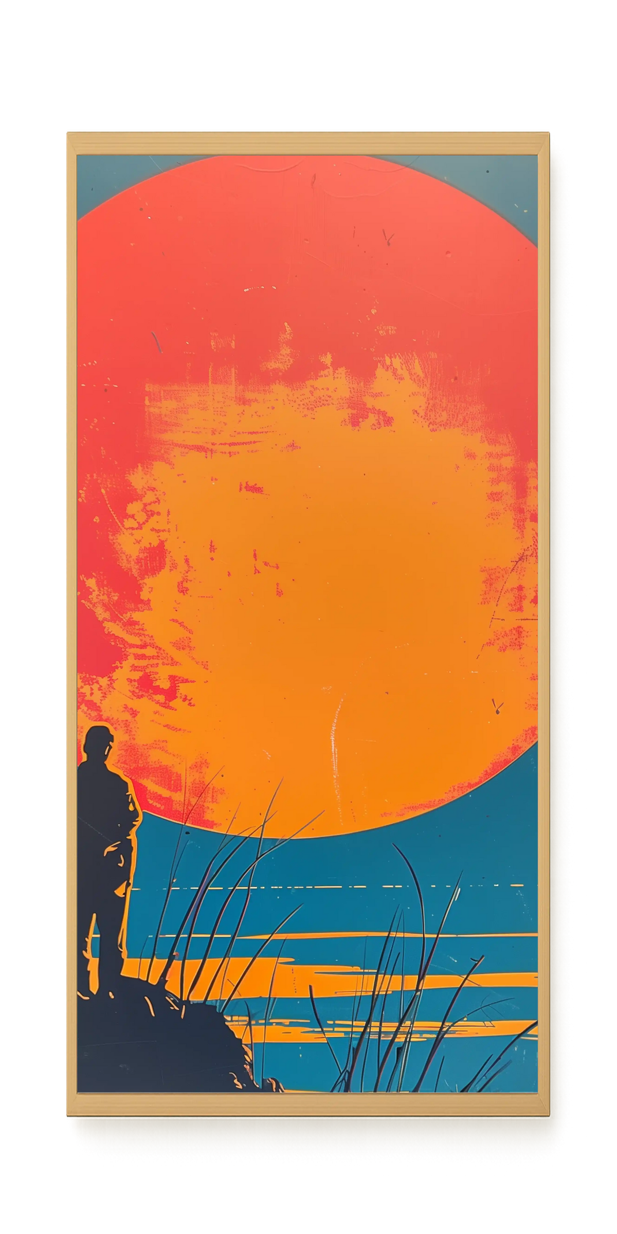 Sunset Solitude Canvas Wall Art