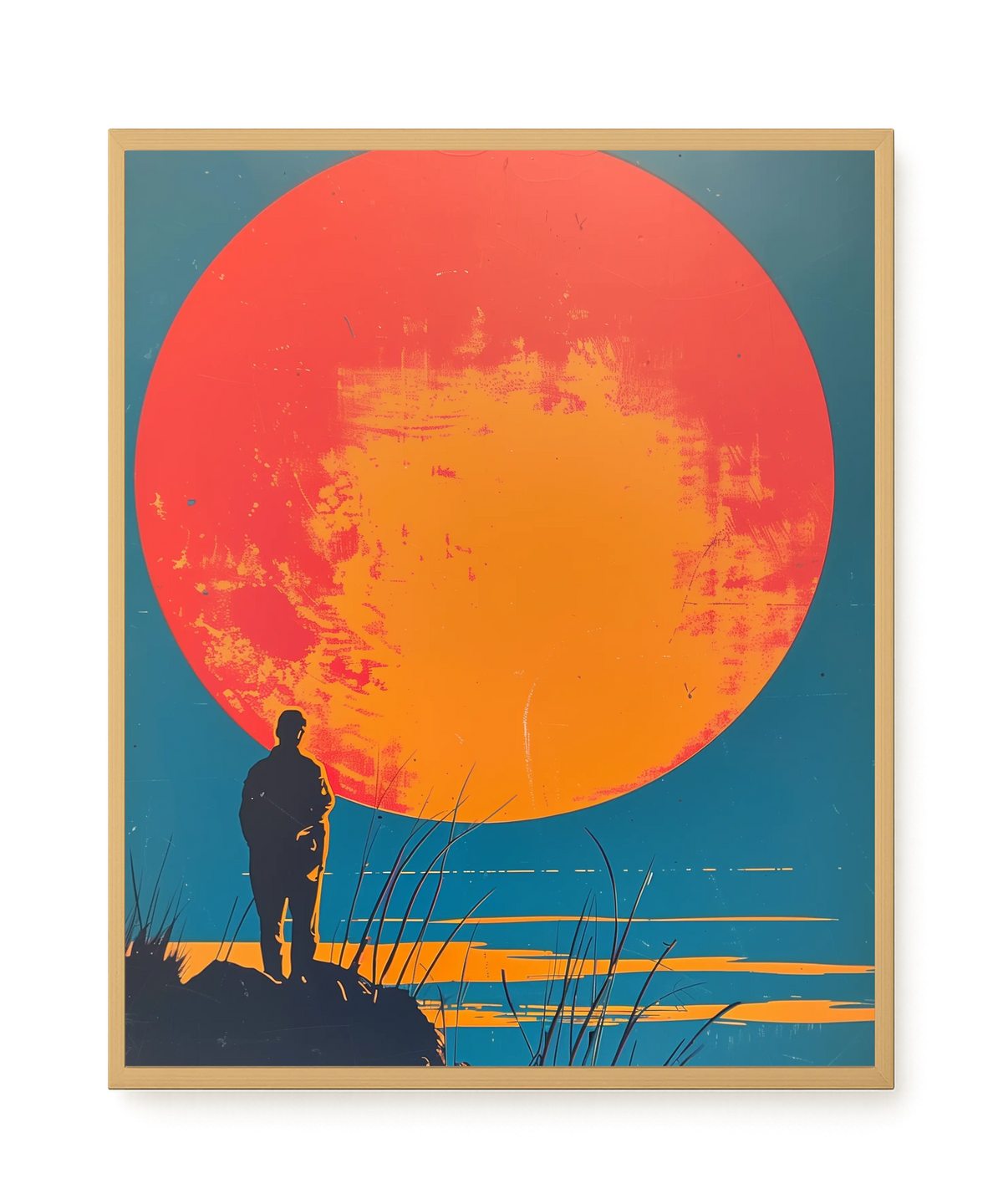 Sunset Solitude Canvas Wall Art