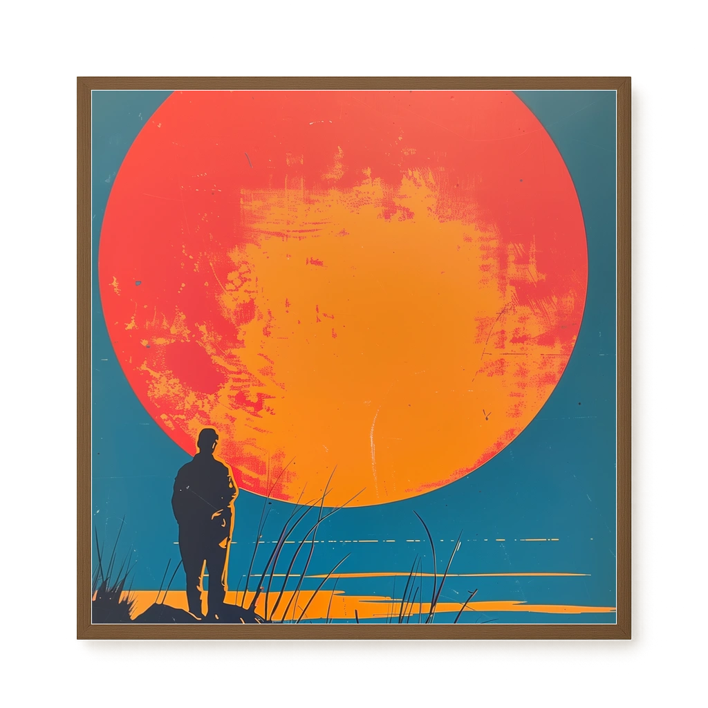 Sunset Solitude Canvas Wall Art