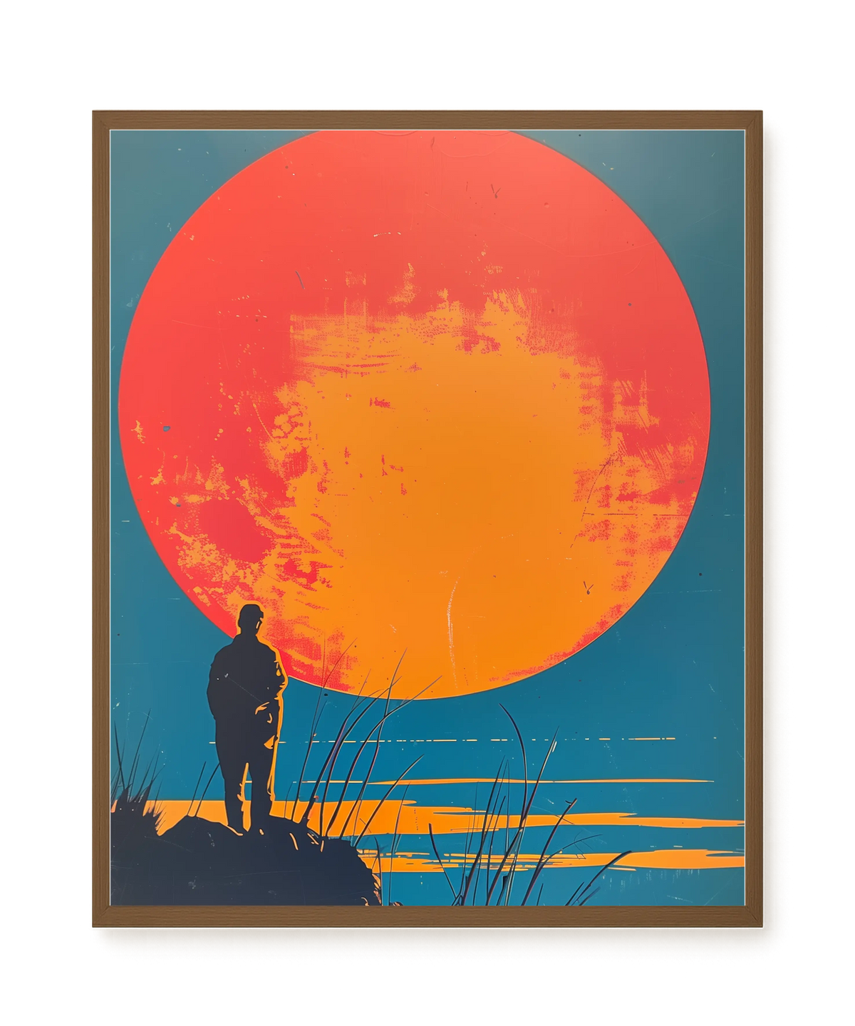 Sunset Solitude Canvas Wall Art