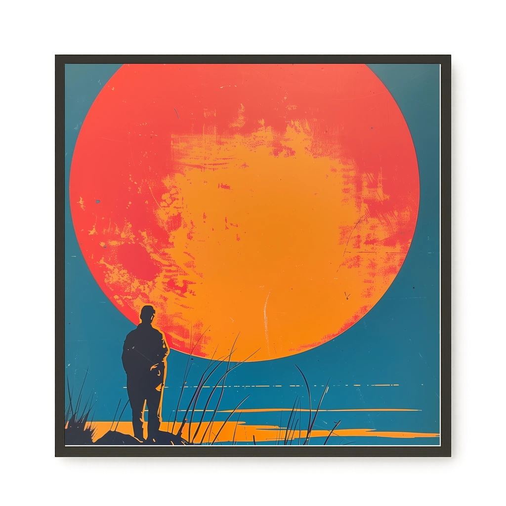 Sunset Solitude Canvas Wall Art