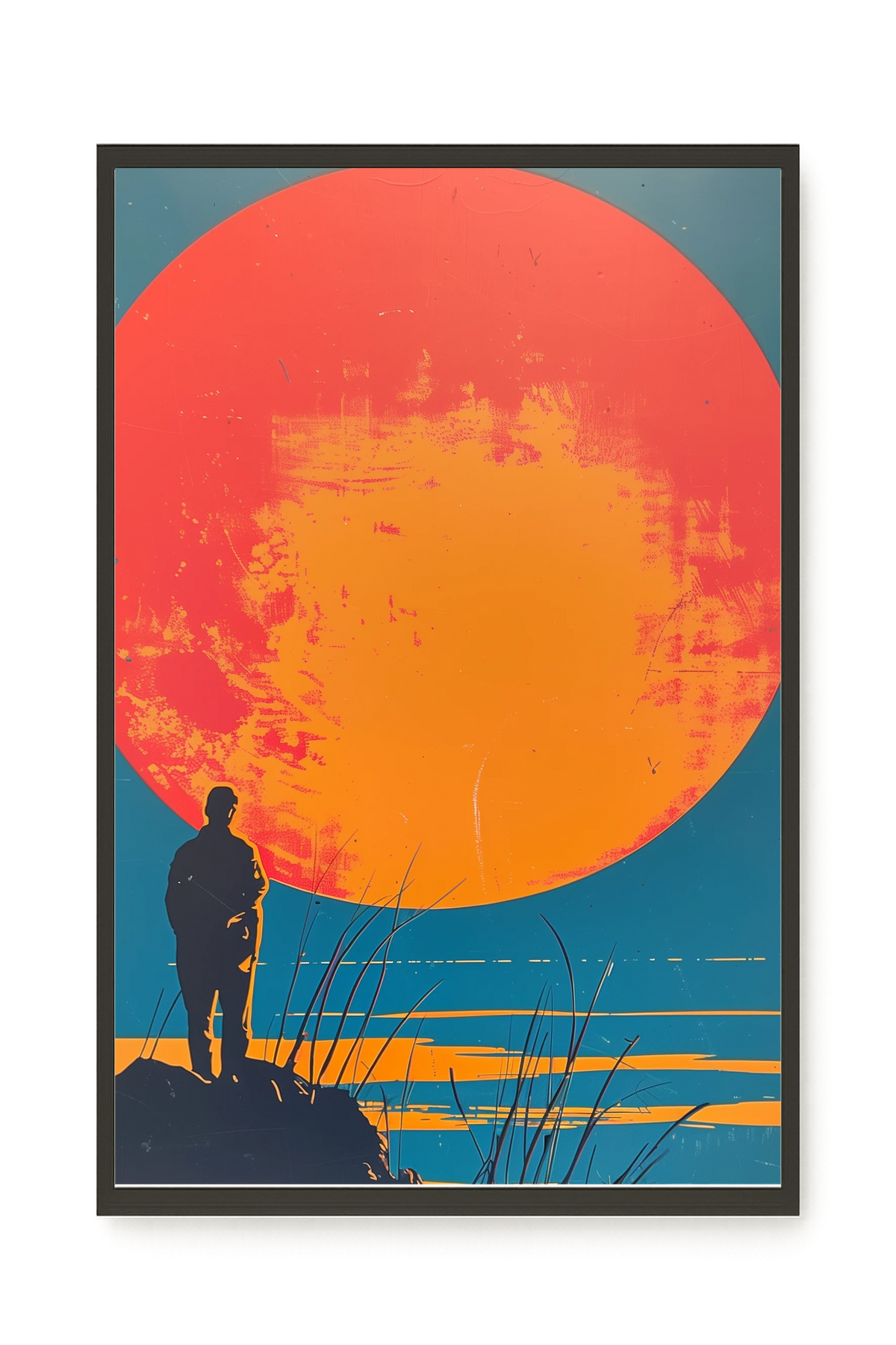 Sunset Solitude Canvas Wall Art