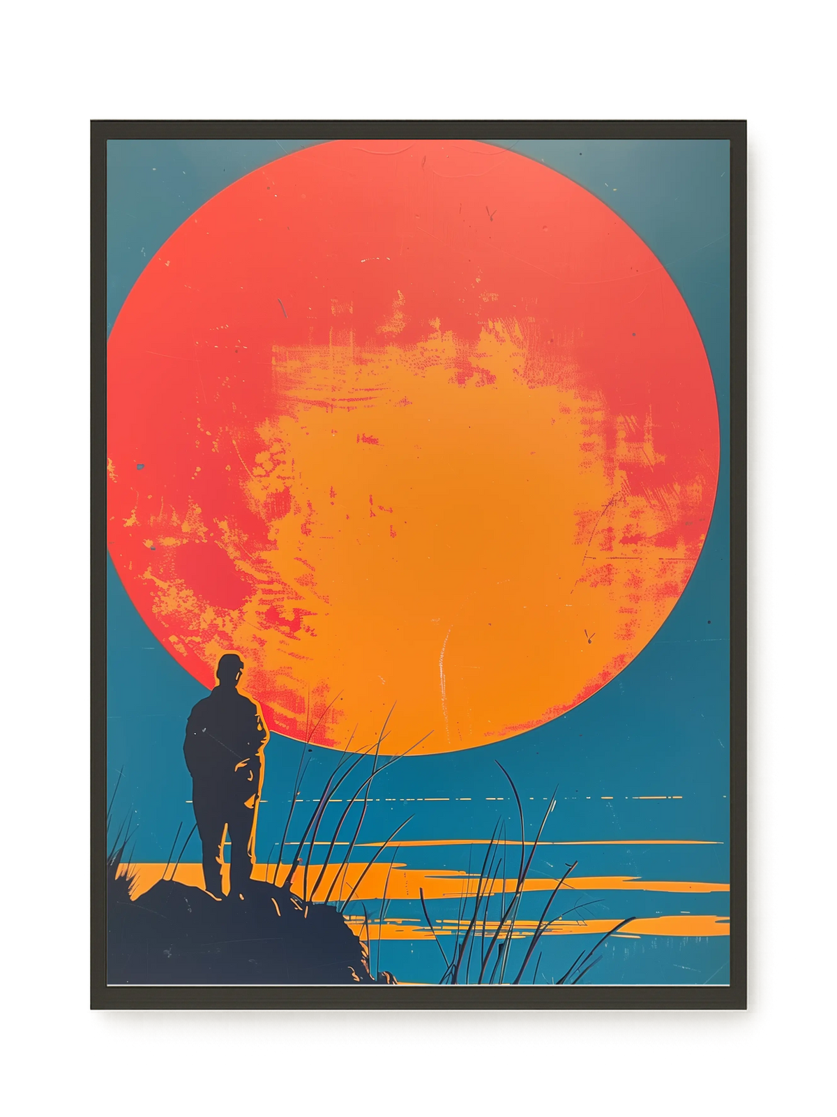 Sunset Solitude Canvas Wall Art