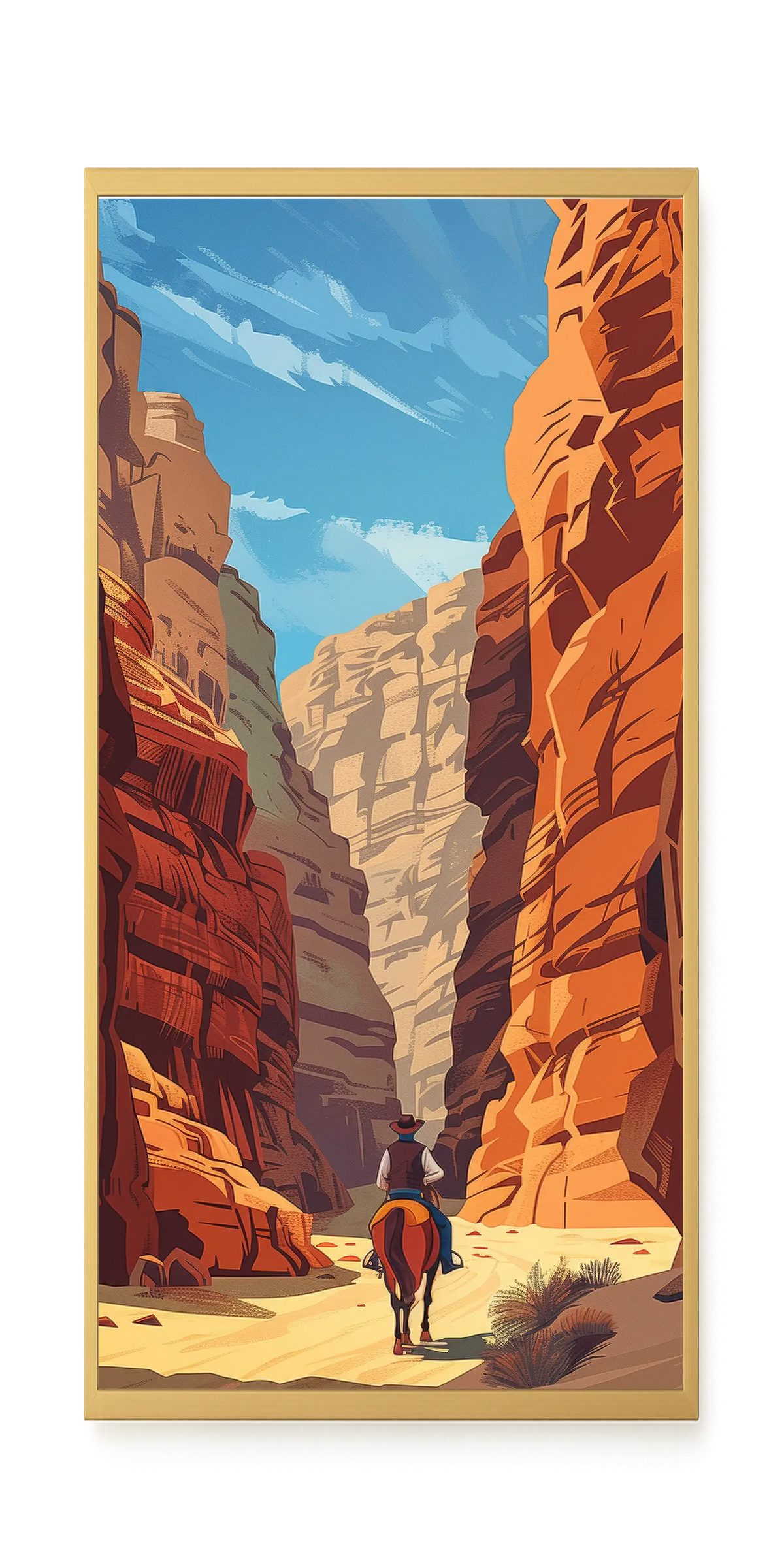 Rocky Canyon Canvas Wall Art