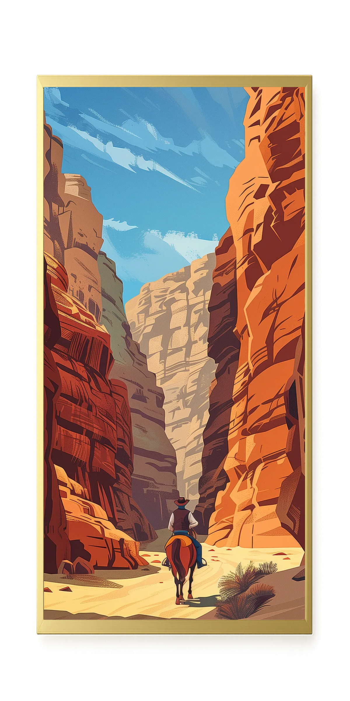 Rocky Canyon Canvas Wall Art
