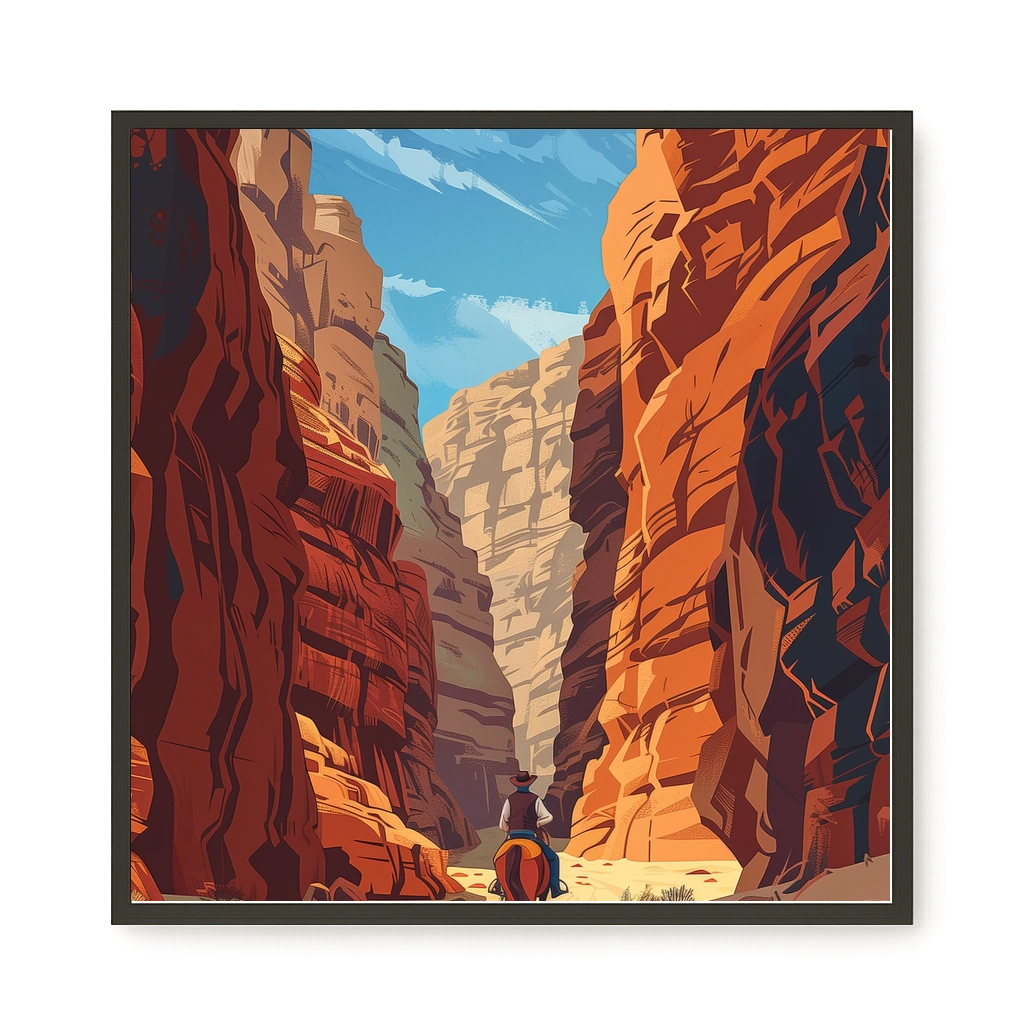 Rocky Canyon Canvas Wall Art