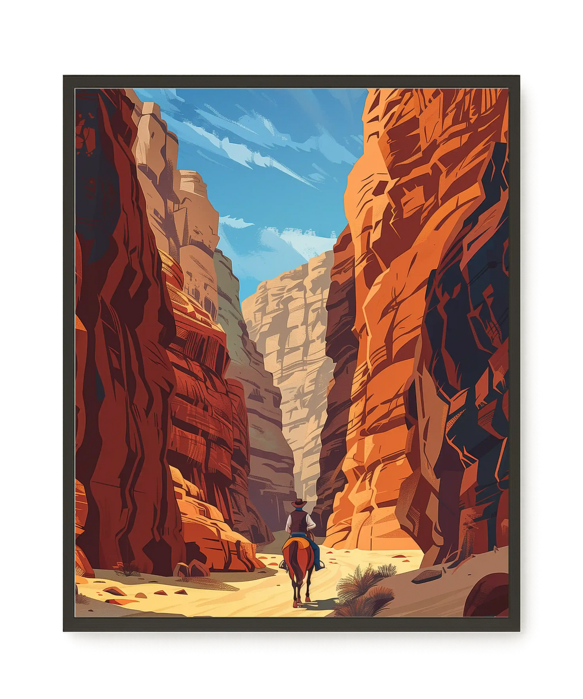 Rocky Canyon Canvas Wall Art