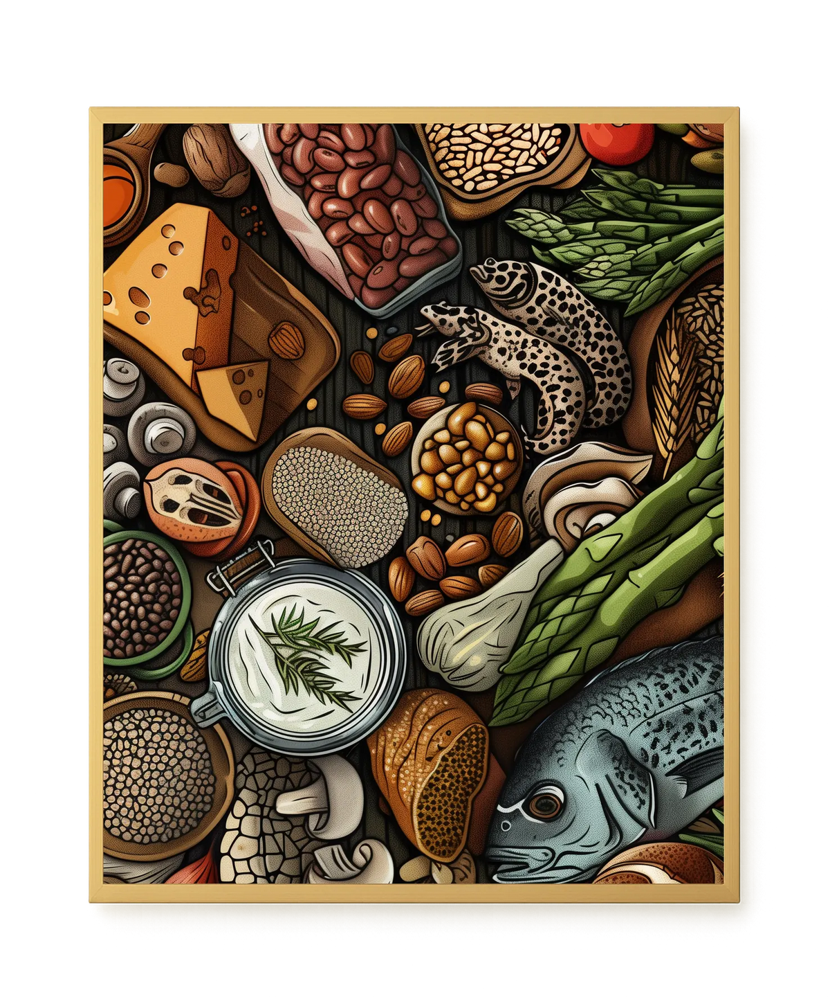 Whole Food Ingredients Canvas Print