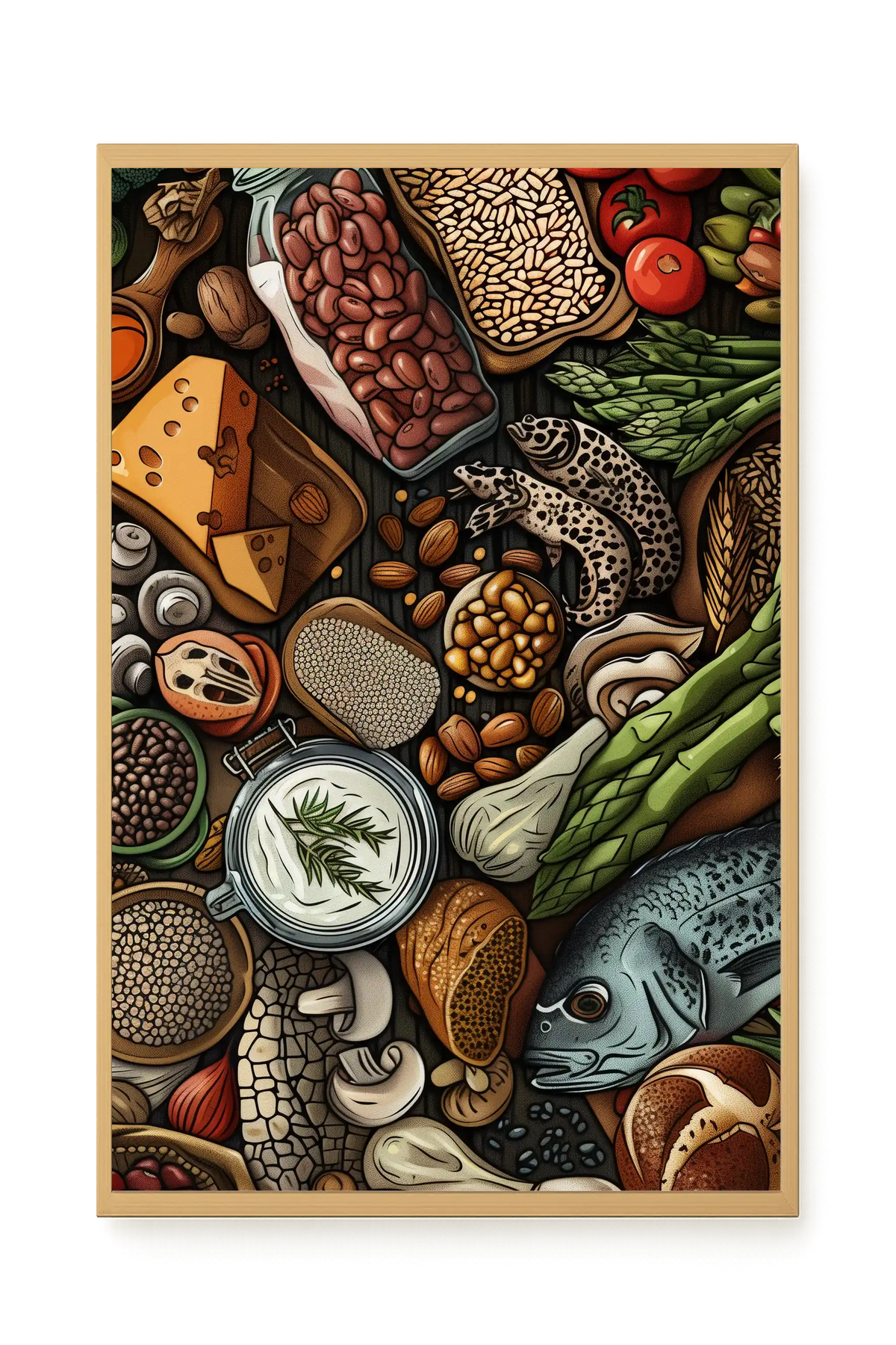 Whole Food Ingredients Canvas Print