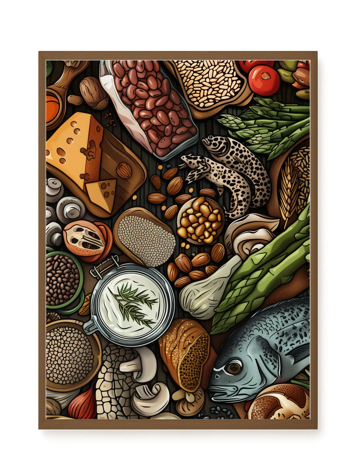 Whole Food Ingredients Canvas Print