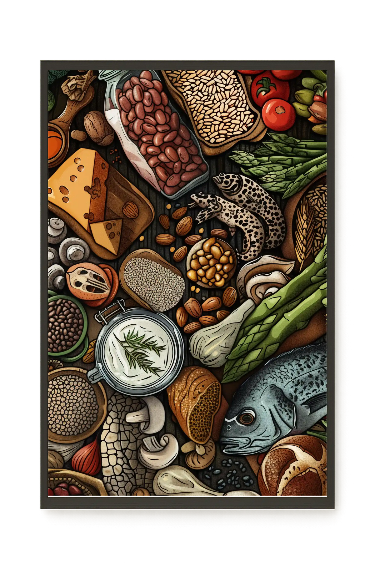 Whole Food Ingredients Canvas Print