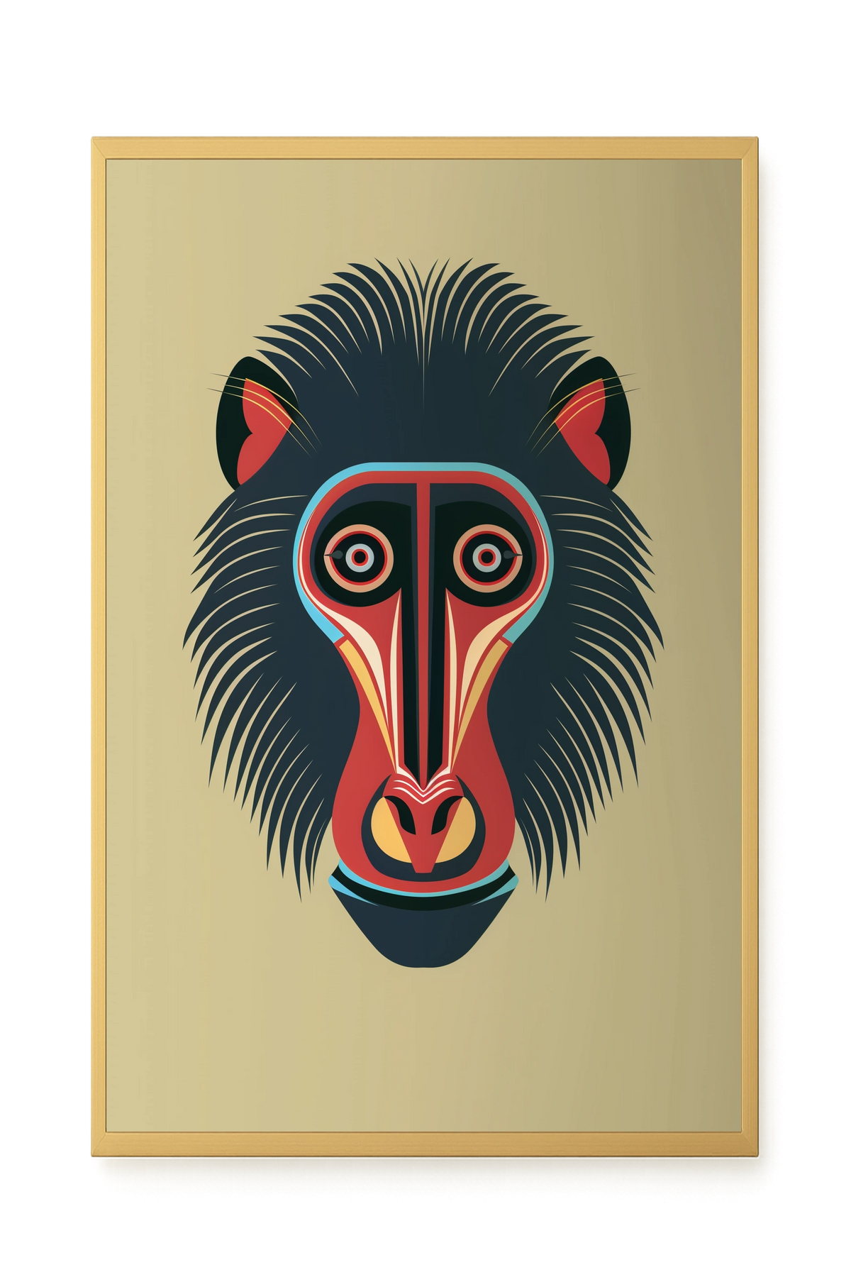 Tribal Artistic Mask Canvas Wall Art