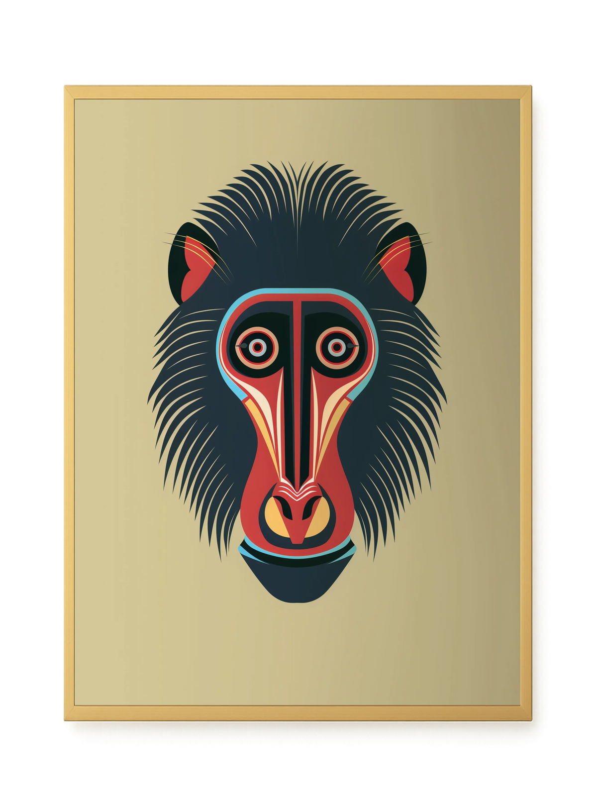Tribal Artistic Mask Canvas Wall Art