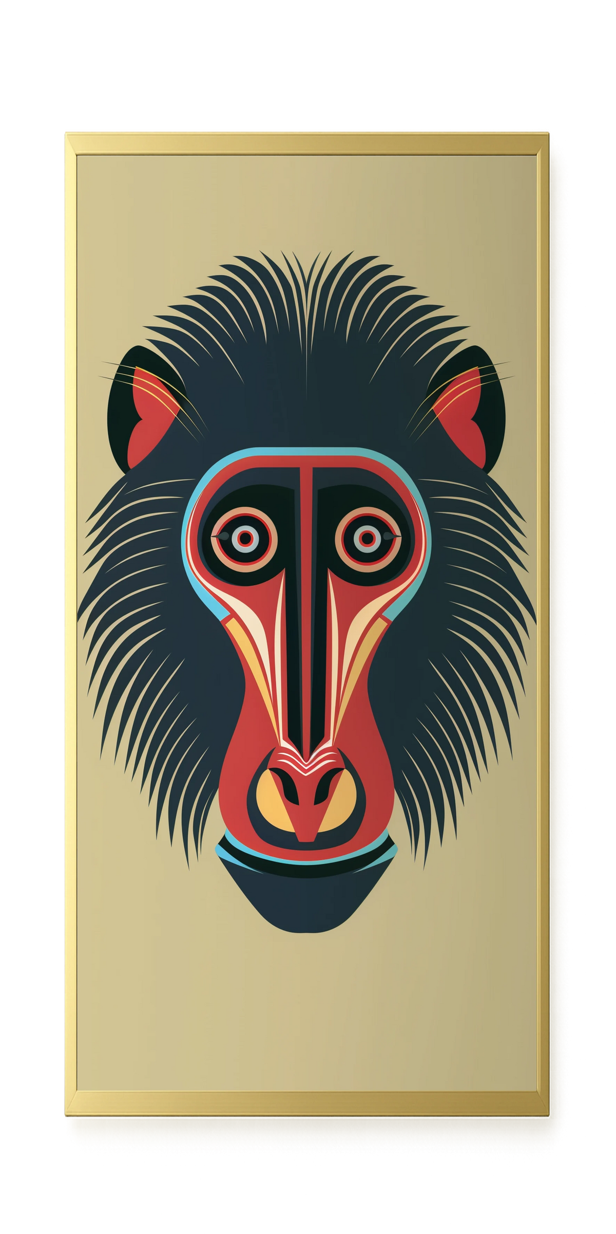 Tribal Artistic Mask Canvas Wall Art
