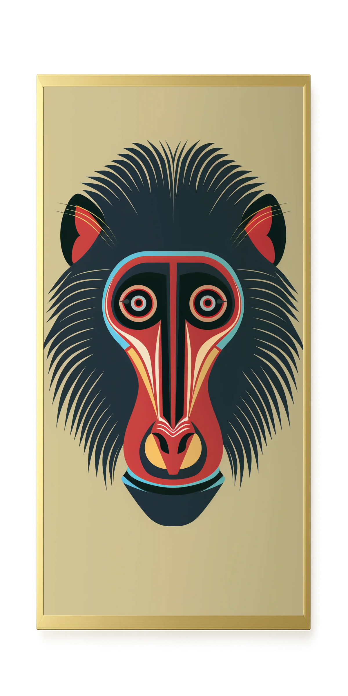 Tribal Artistic Mask Canvas Wall Art