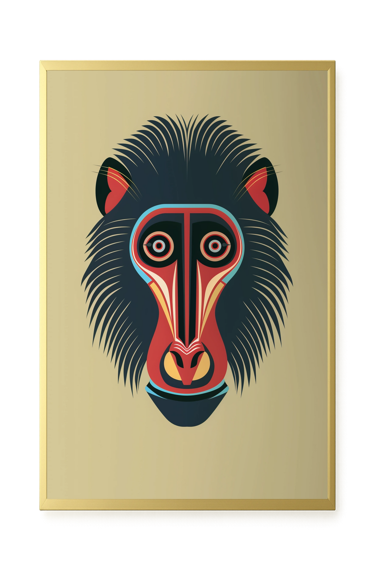 Tribal Artistic Mask Canvas Wall Art