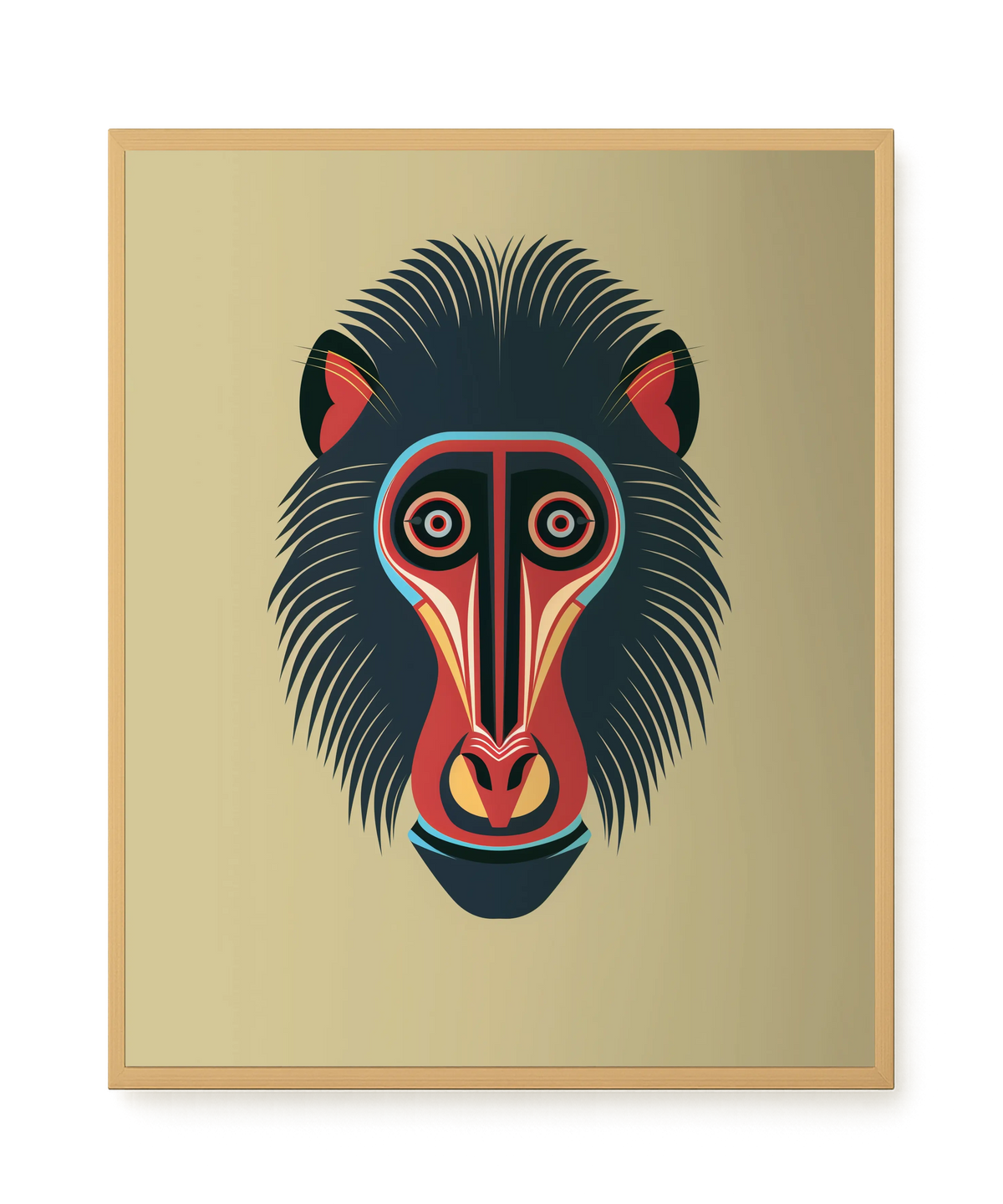 Tribal Artistic Mask Canvas Wall Art