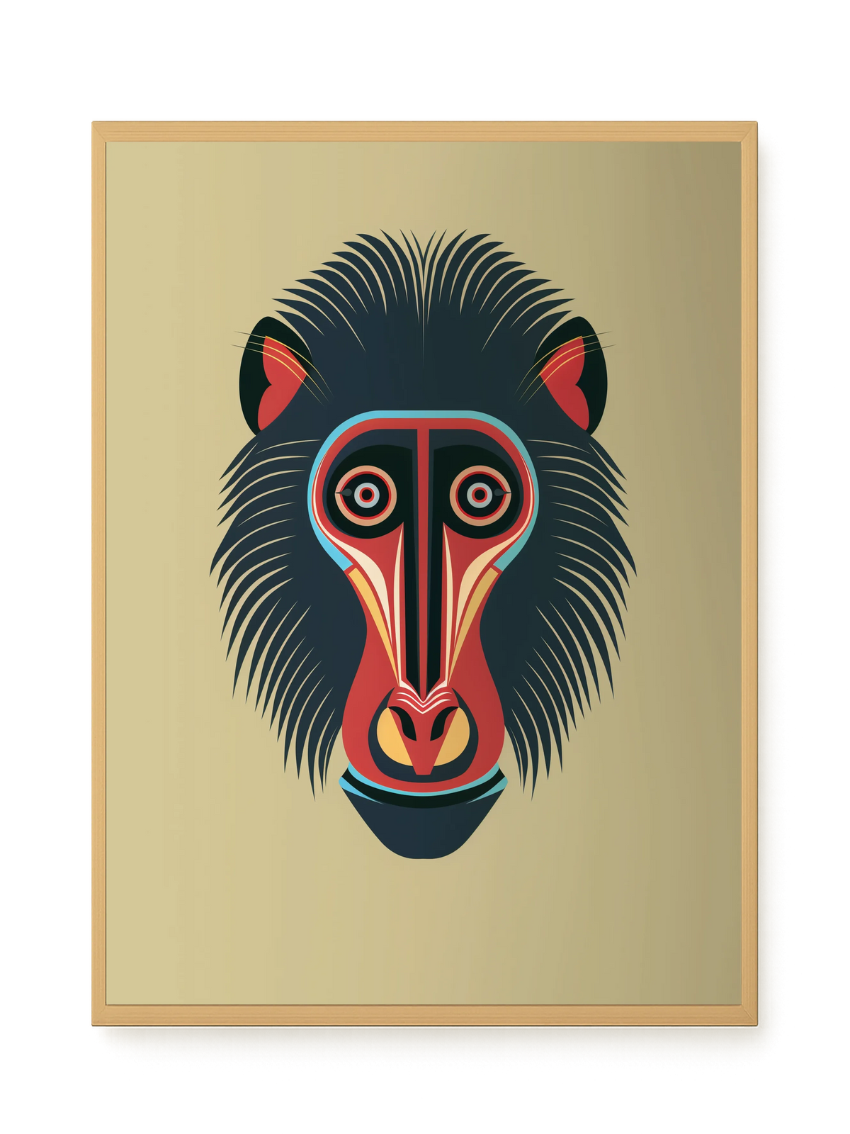 Tribal Artistic Mask Canvas Wall Art