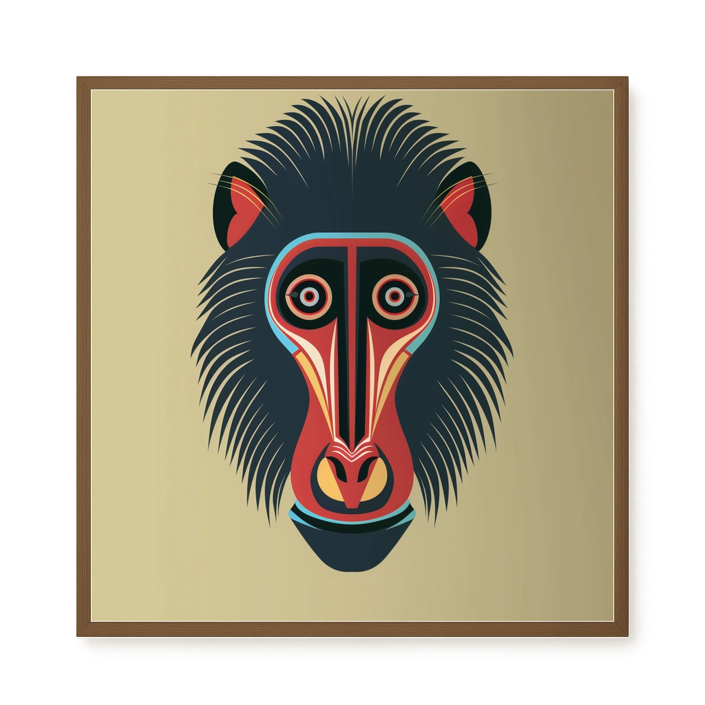 Tribal Artistic Mask Canvas Wall Art