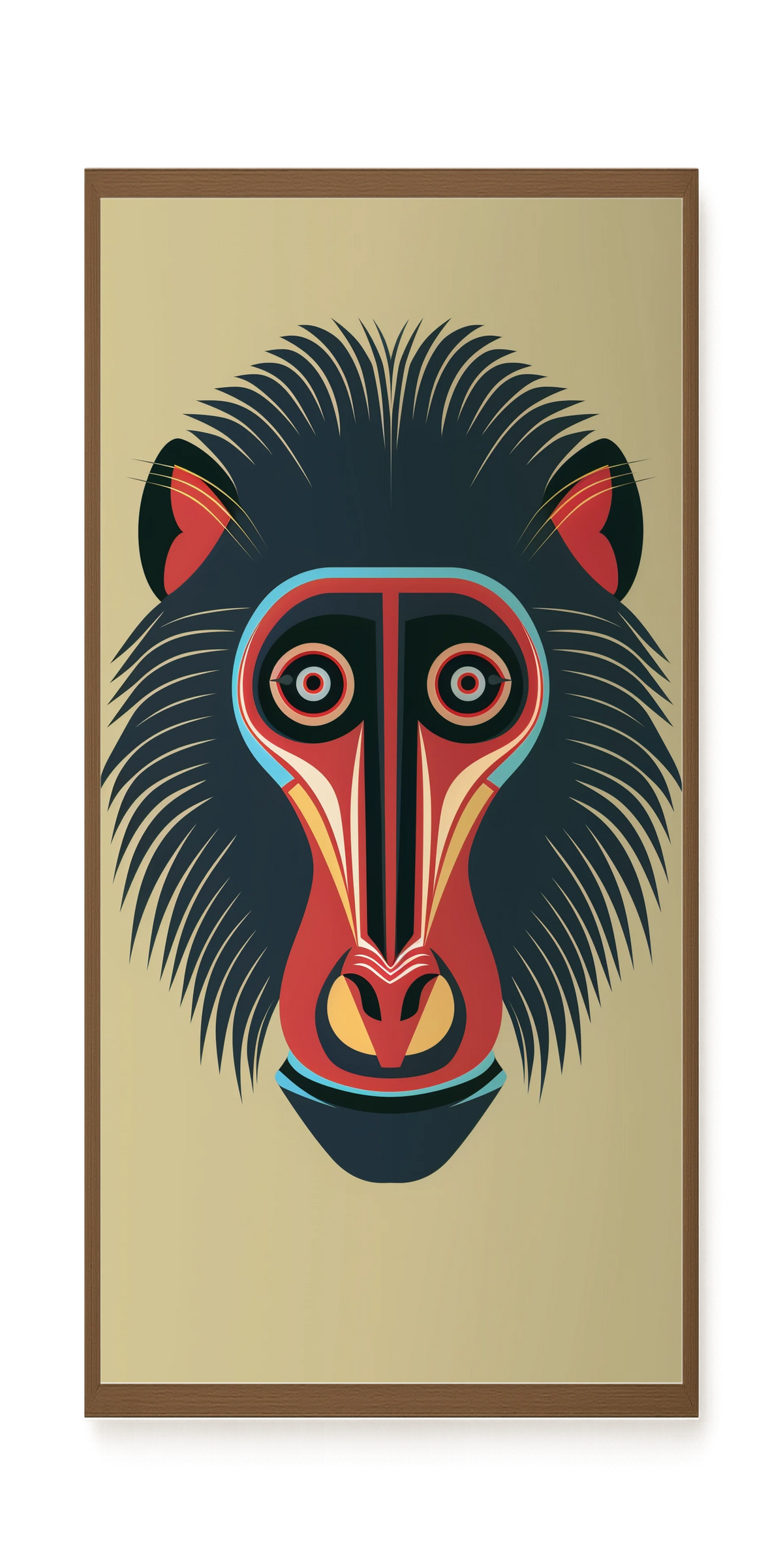Tribal Artistic Mask Canvas Wall Art