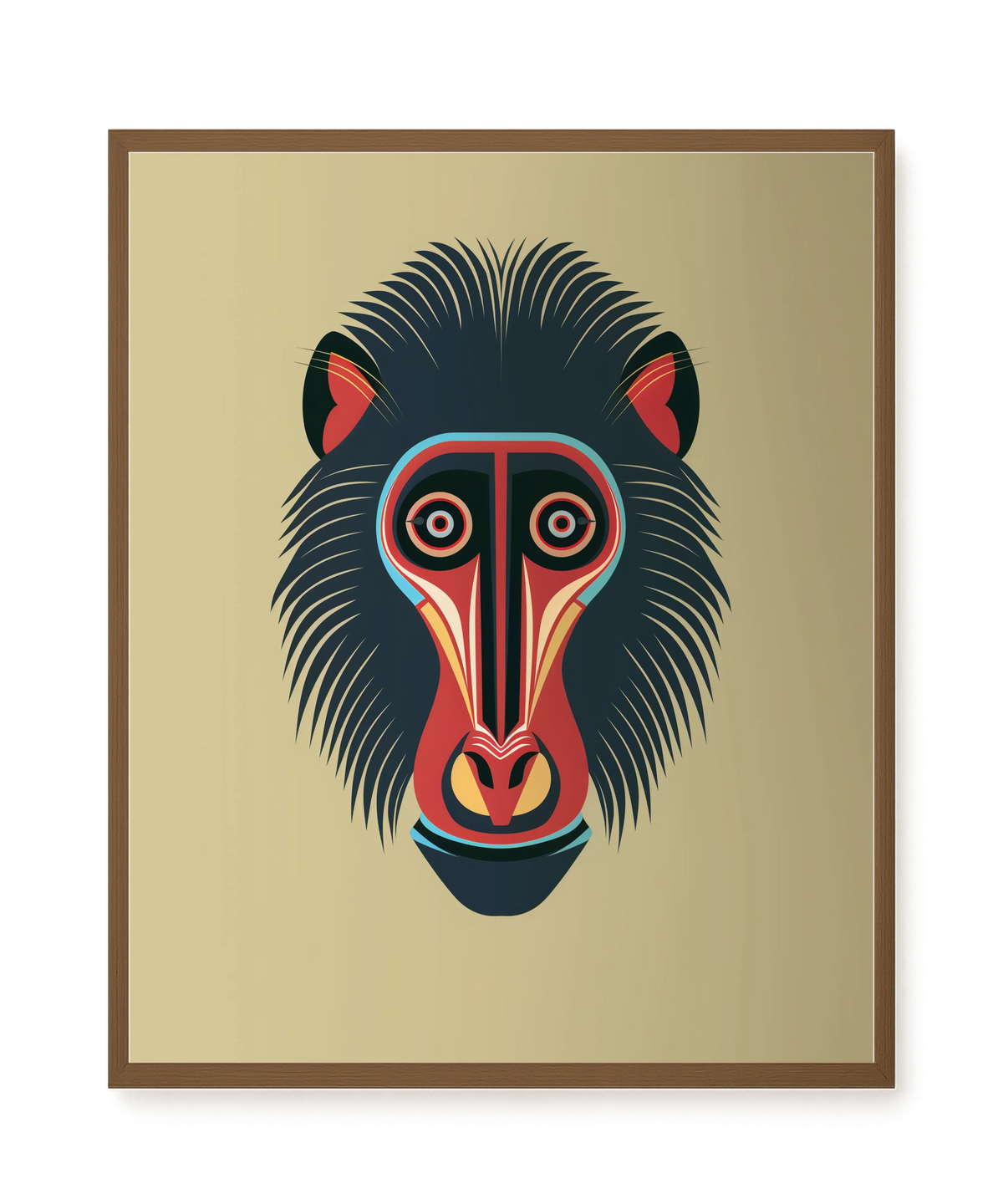 Tribal Artistic Mask Canvas Wall Art