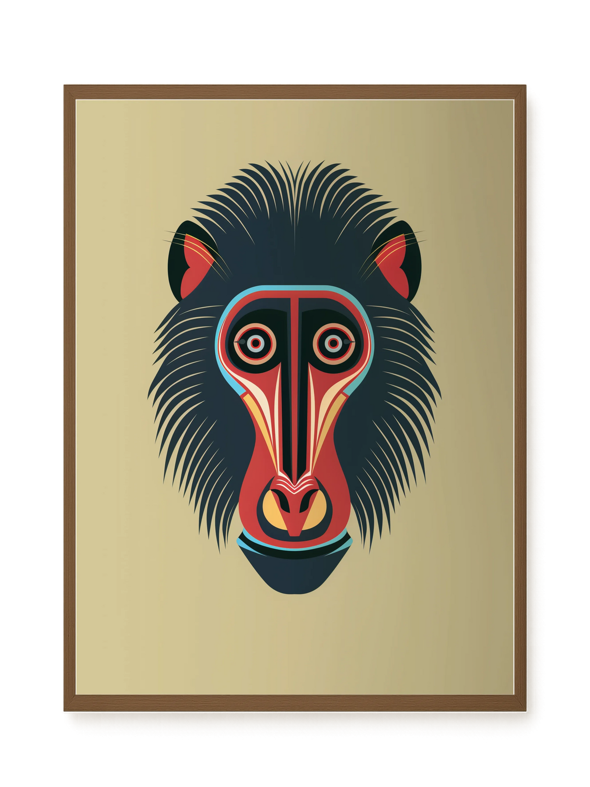 Tribal Artistic Mask Canvas Wall Art
