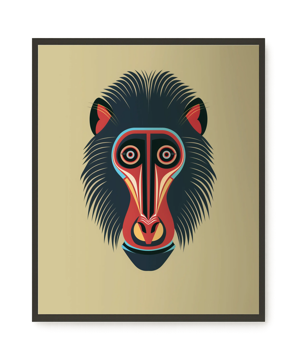 Tribal Artistic Mask Canvas Wall Art