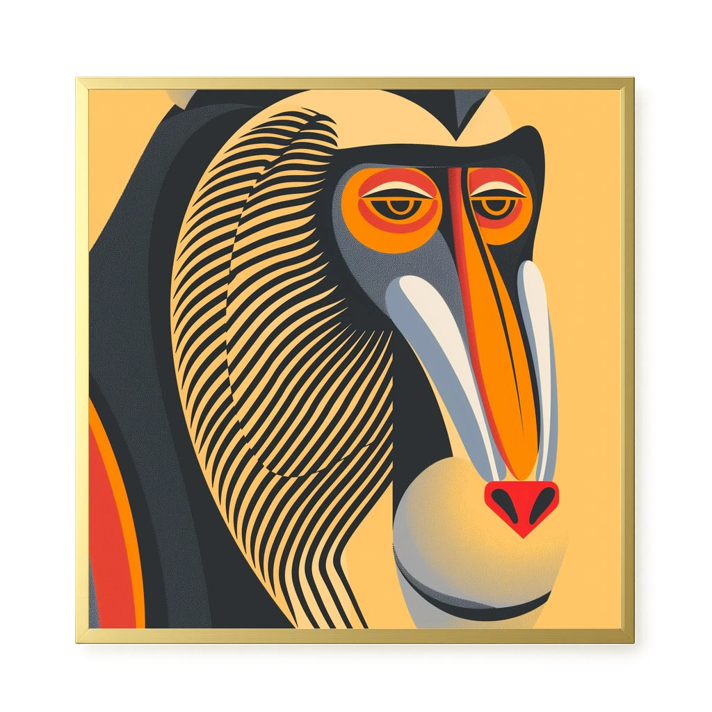 Abstract Animal Illustration Canvas Print