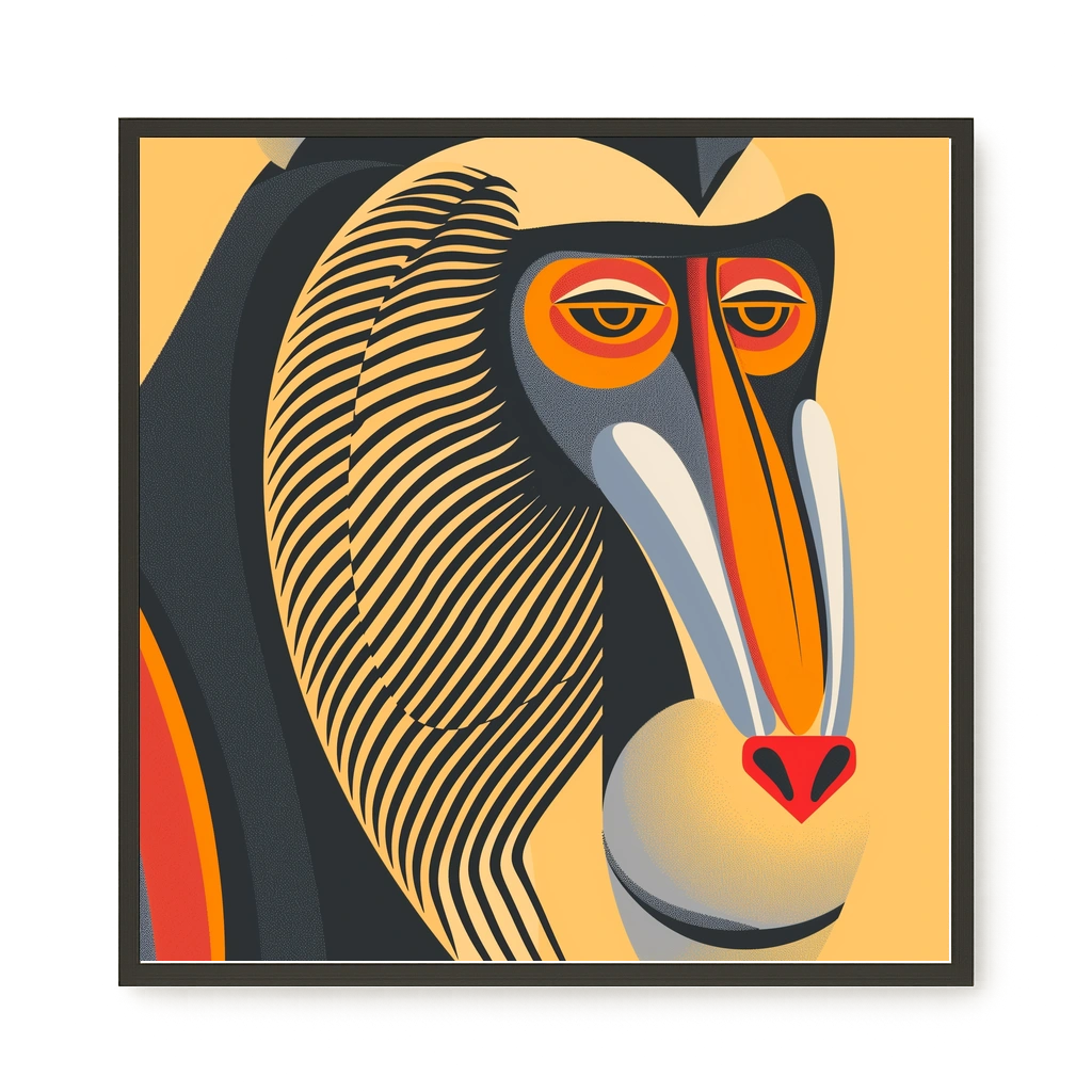 Abstract Animal Illustration Canvas Print