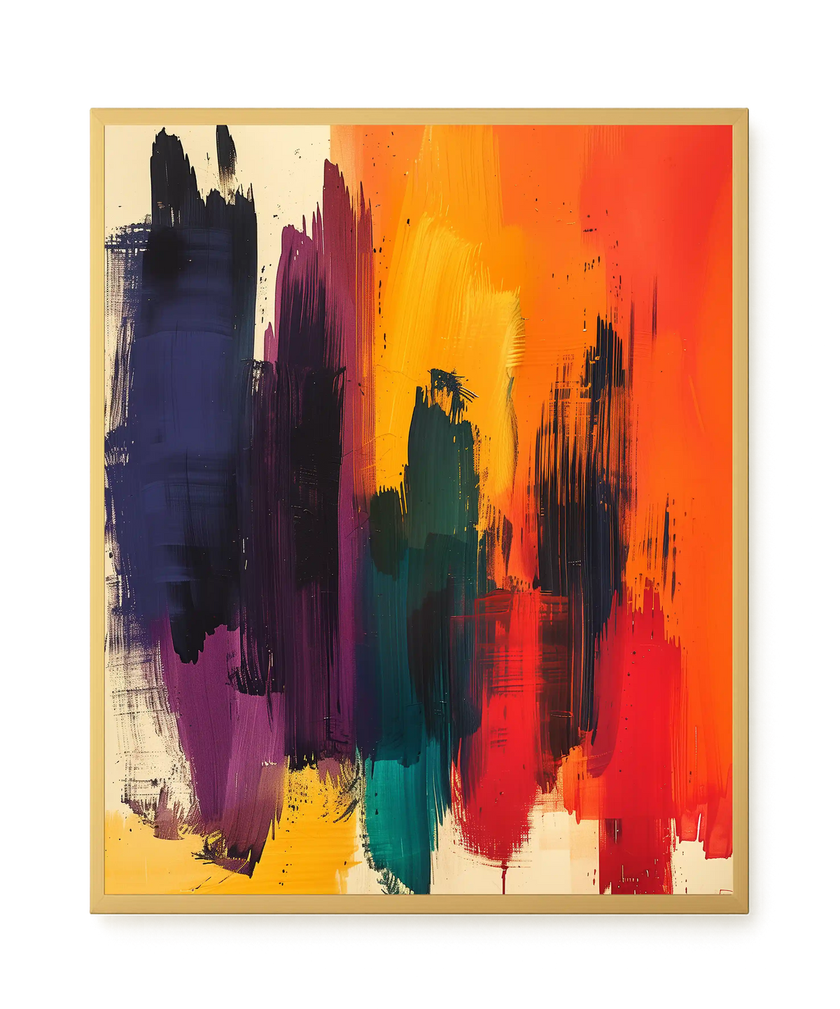 Abstract Color Painting Canvas Wall Art