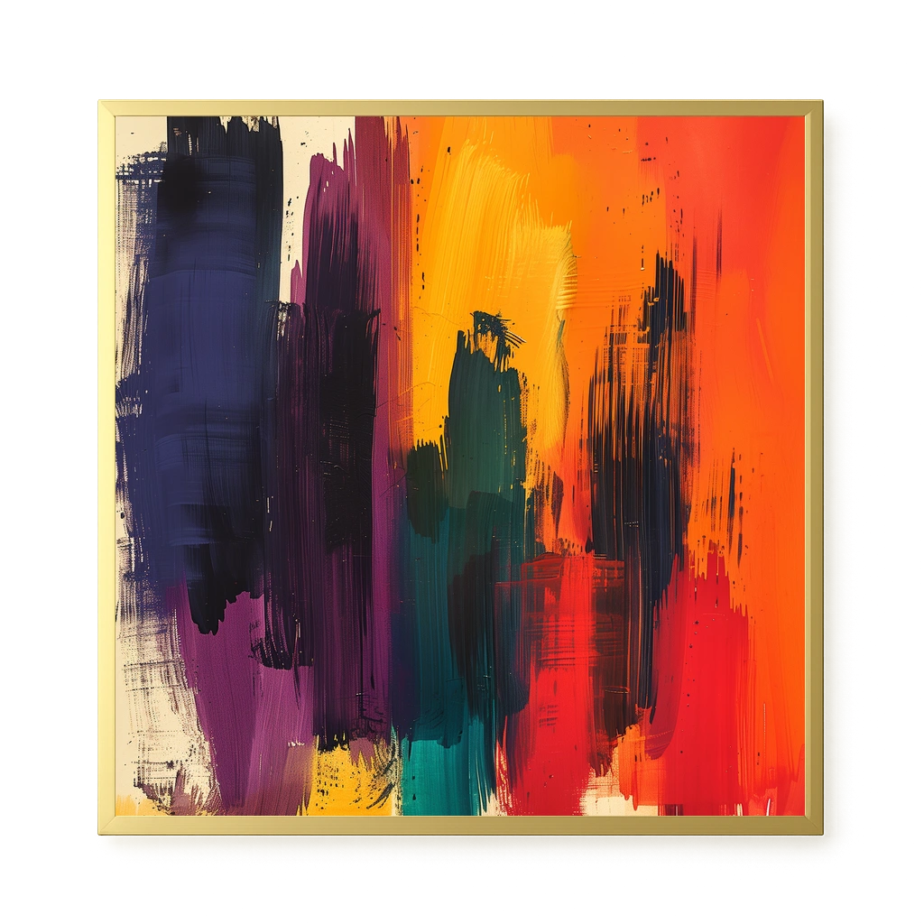 Abstract Color Painting Canvas Wall Art