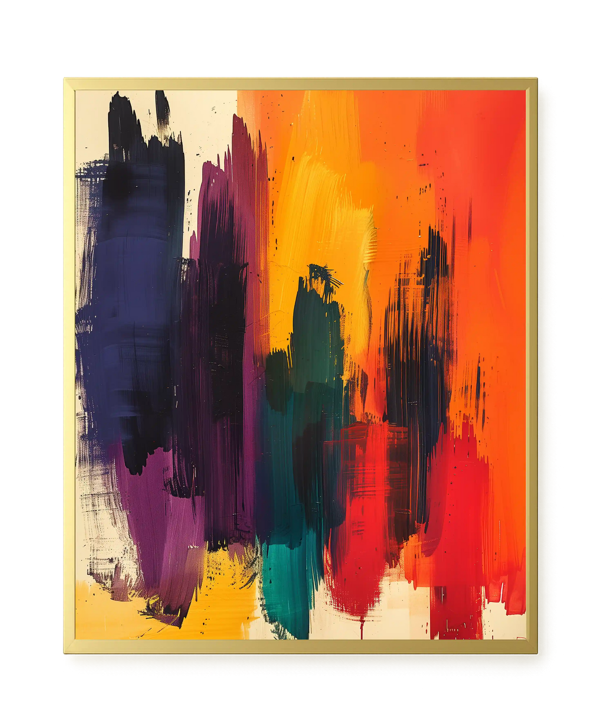 Abstract Color Painting Canvas Wall Art
