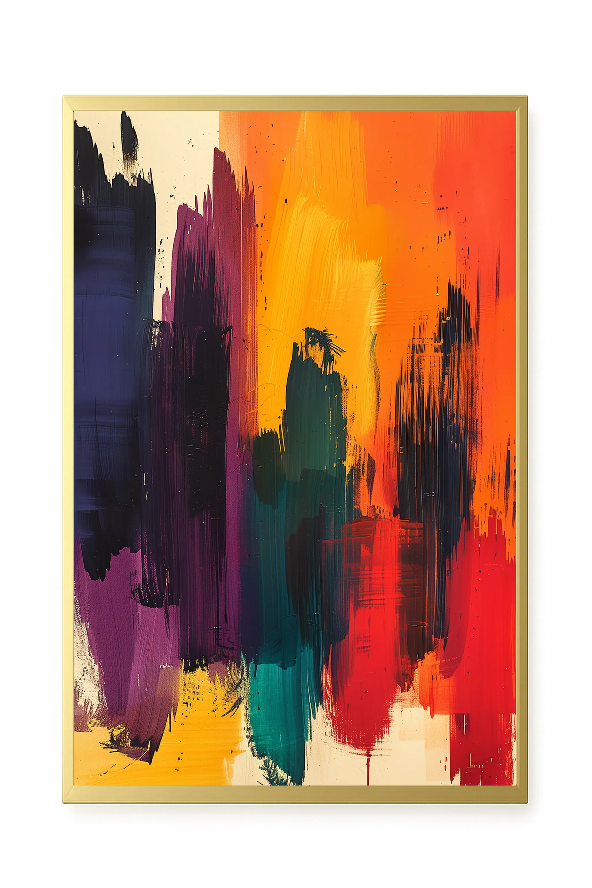 Abstract Color Painting Canvas Wall Art