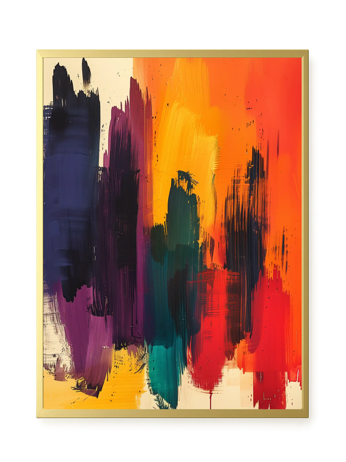 Abstract Color Painting Canvas Wall Art