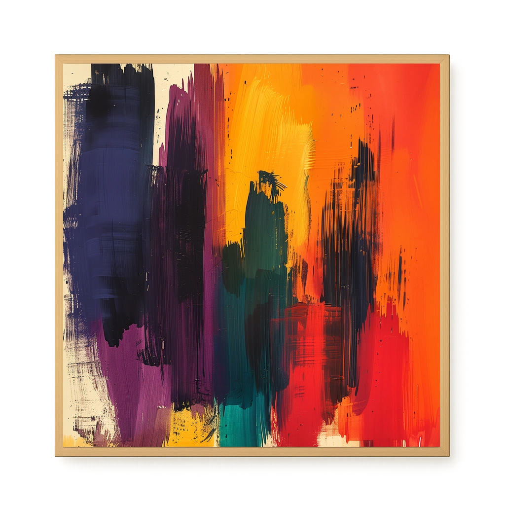 Abstract Color Painting Canvas Wall Art