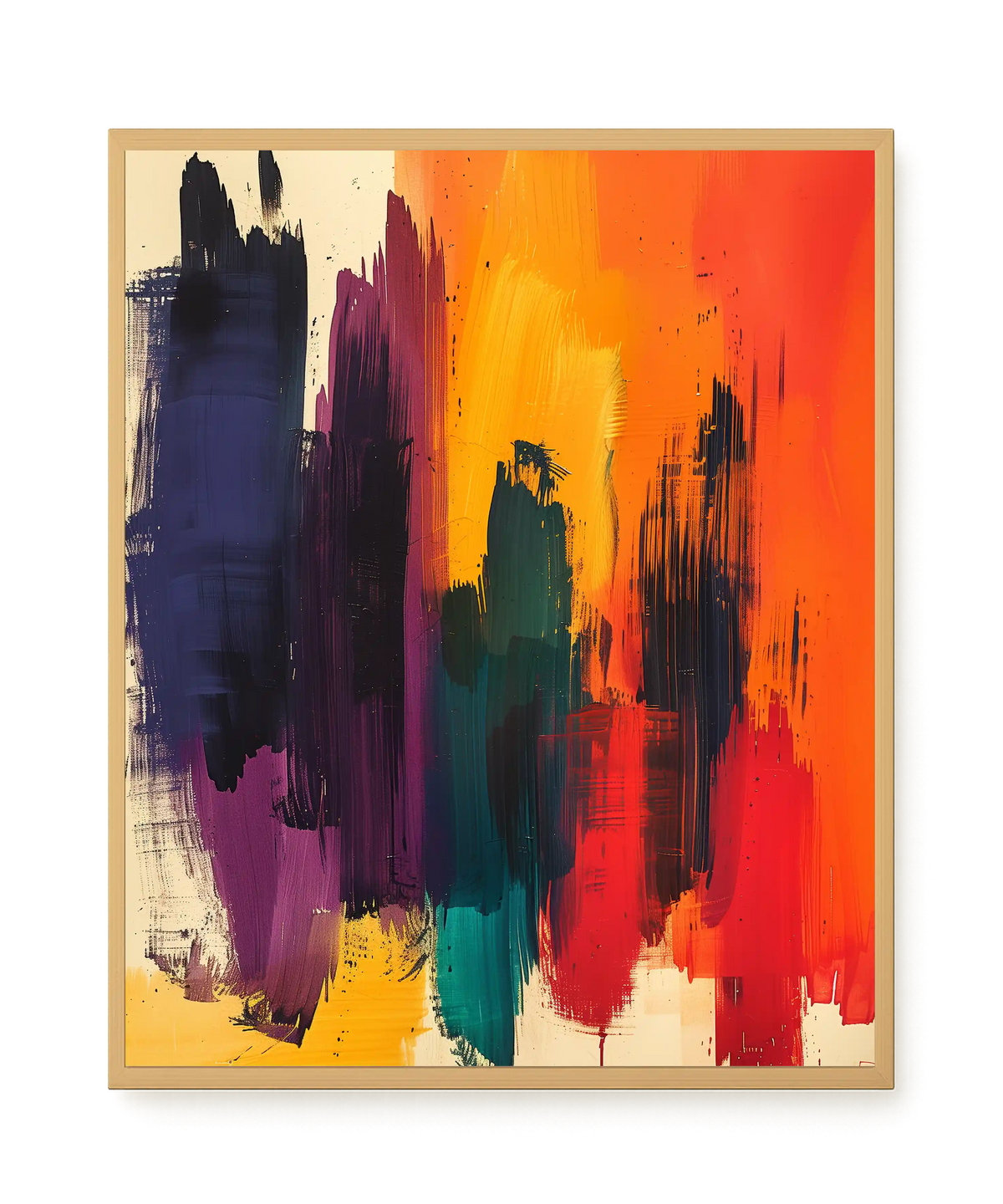 Abstract Color Painting Canvas Wall Art