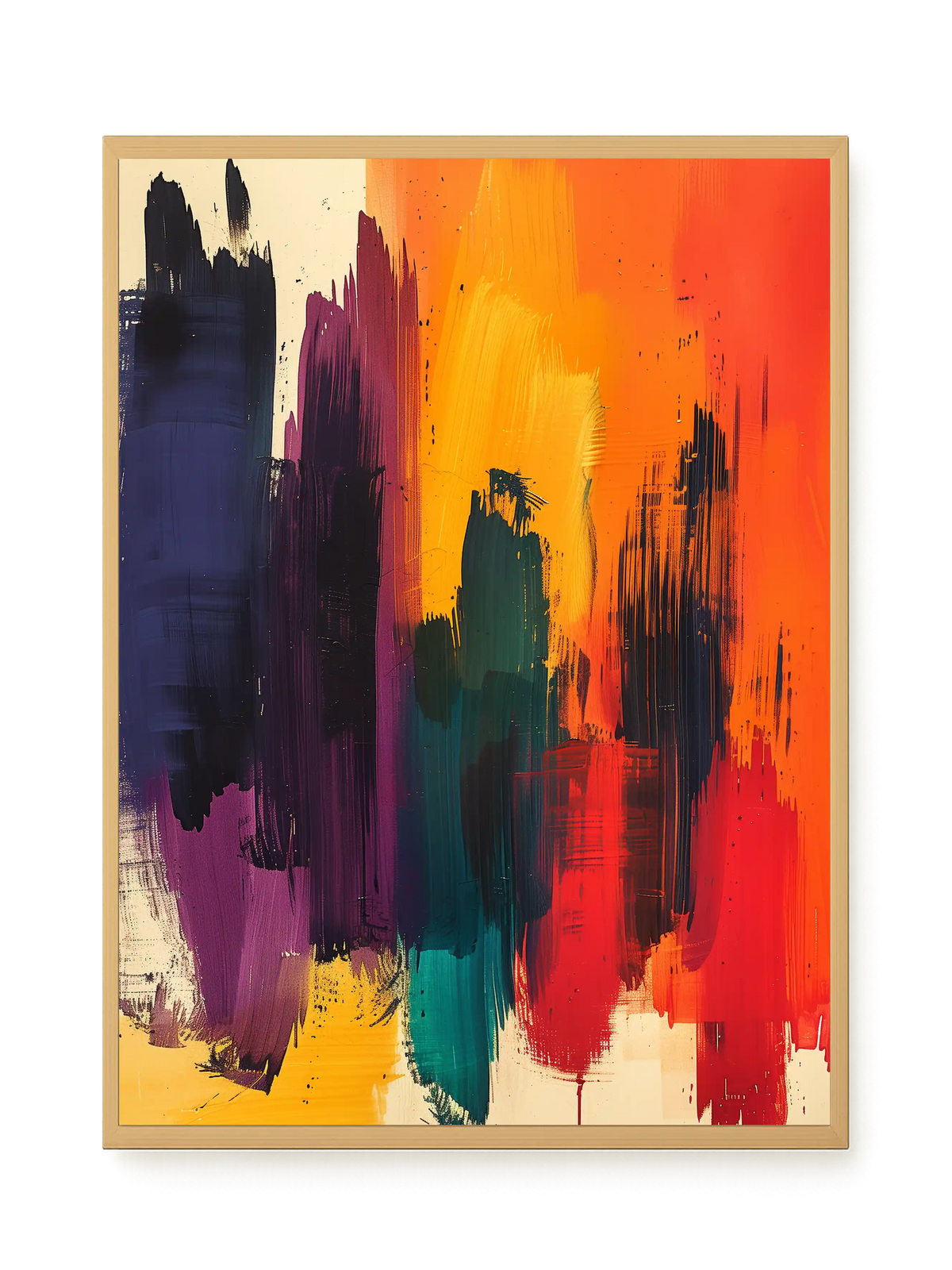 Abstract Color Painting Canvas Wall Art