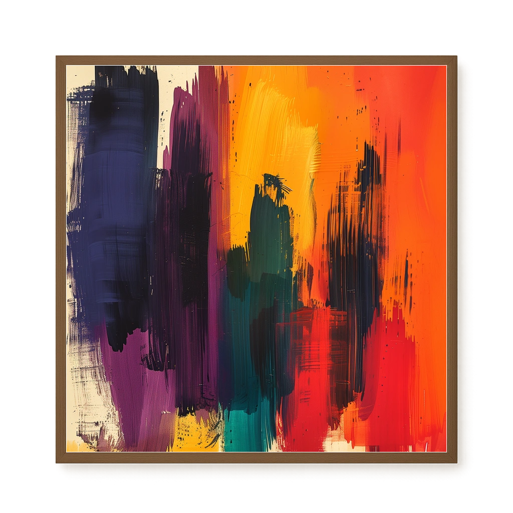 Abstract Color Painting Canvas Wall Art