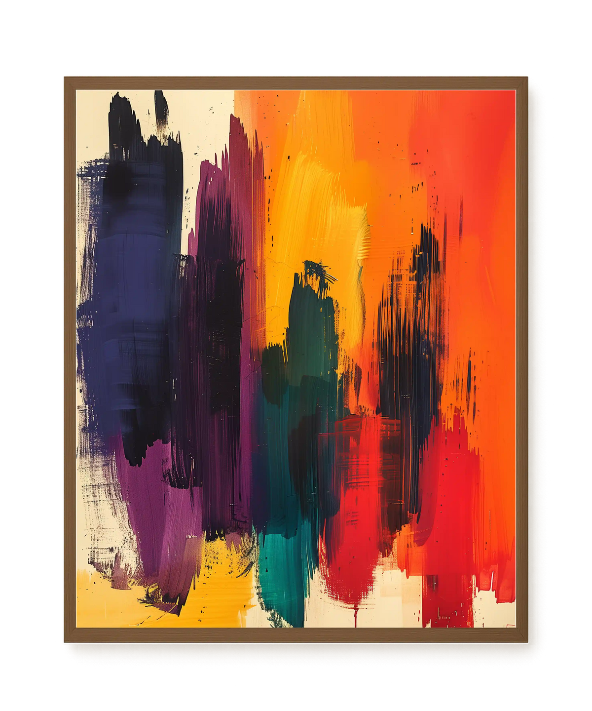 Abstract Color Painting Canvas Wall Art