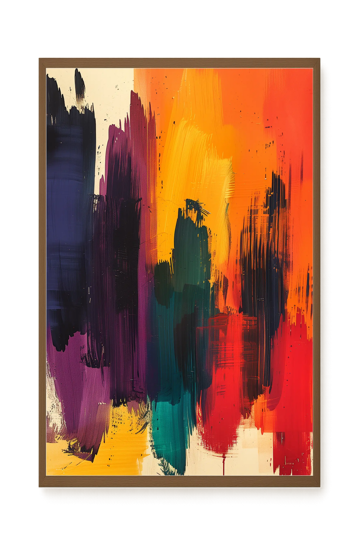 Abstract Color Painting Canvas Wall Art