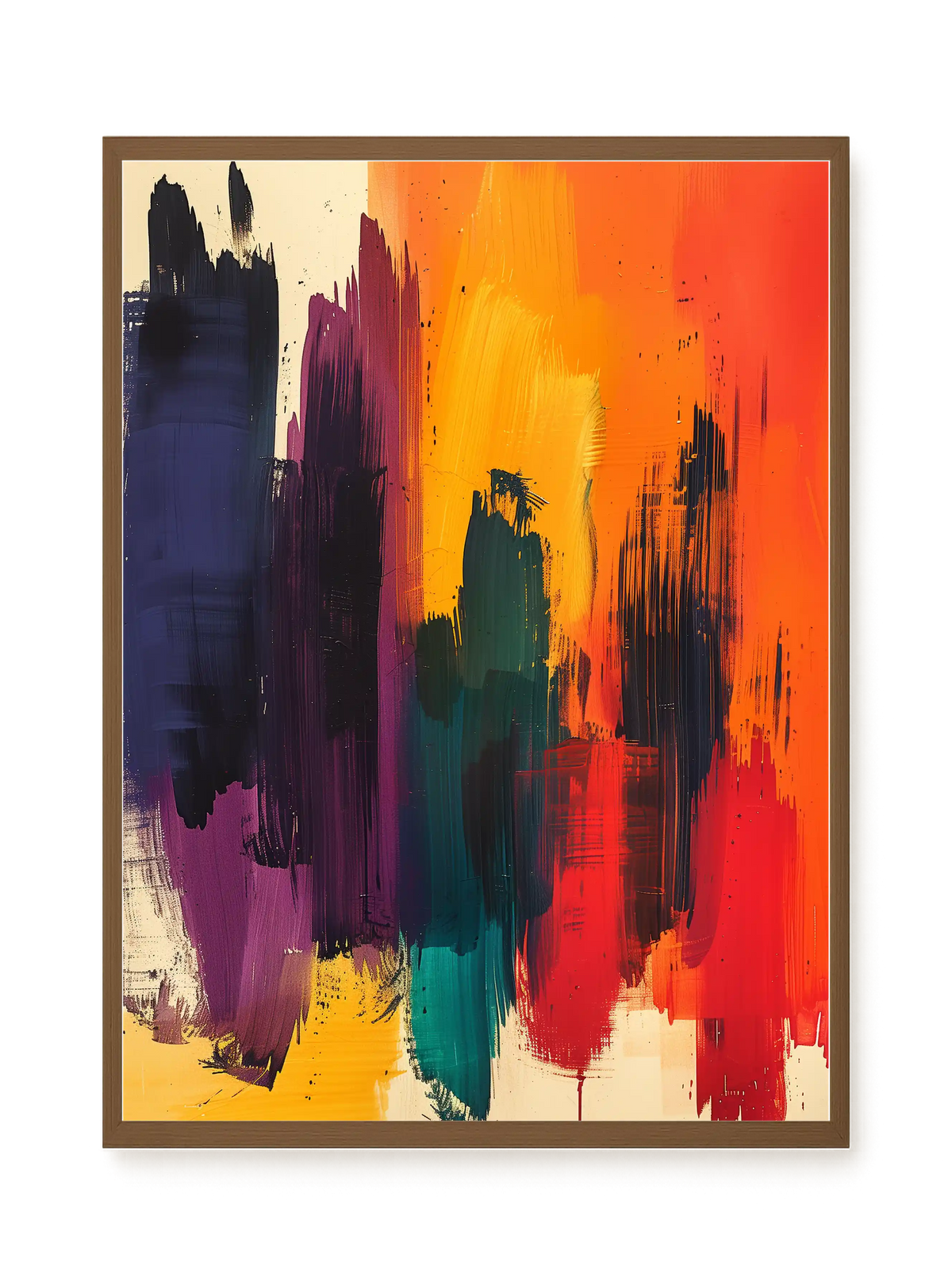 Abstract Color Painting Canvas Wall Art