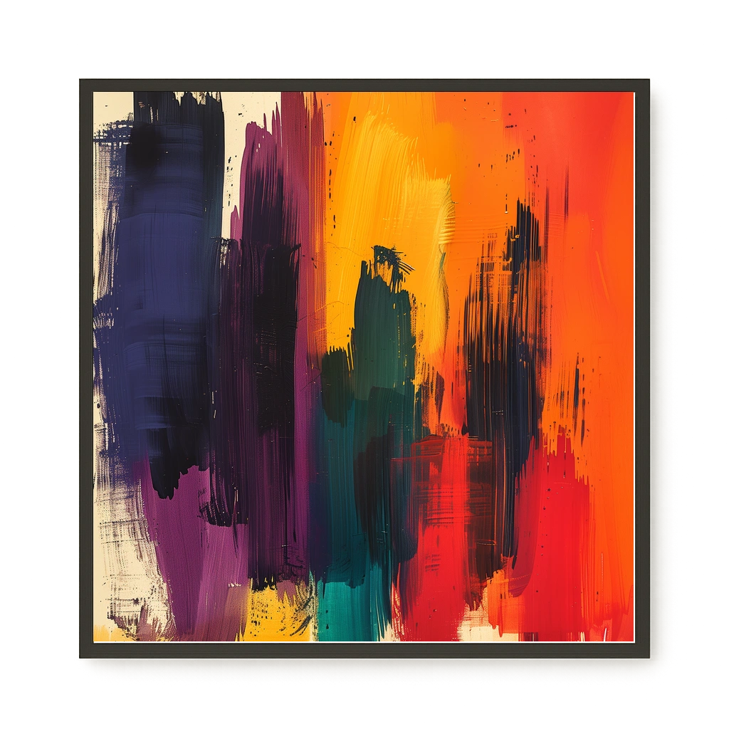 Abstract Color Painting Canvas Wall Art