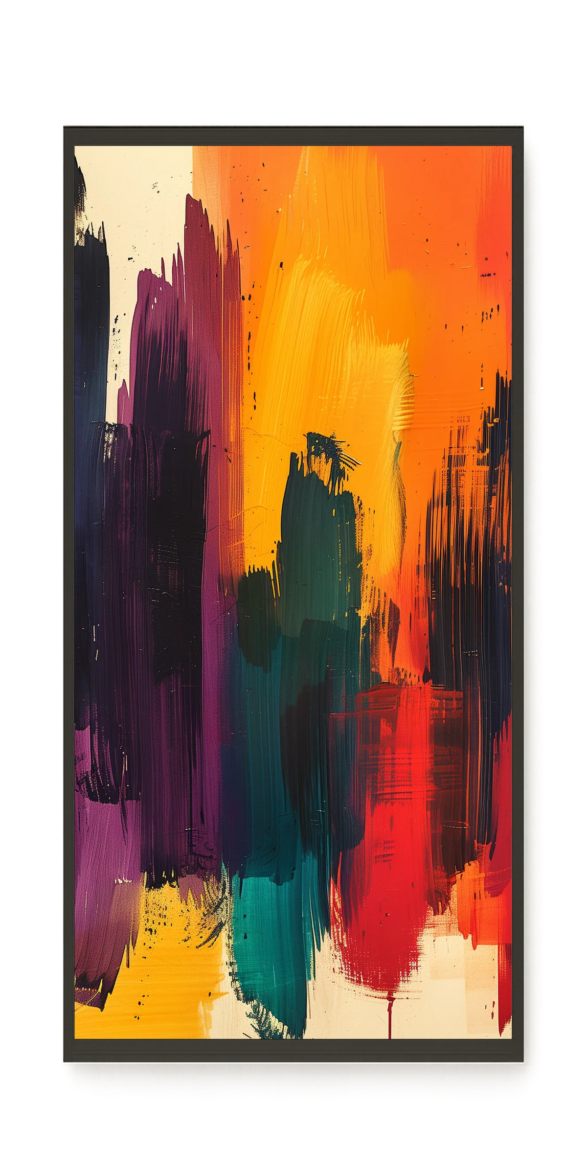 Abstract Color Painting Canvas Wall Art