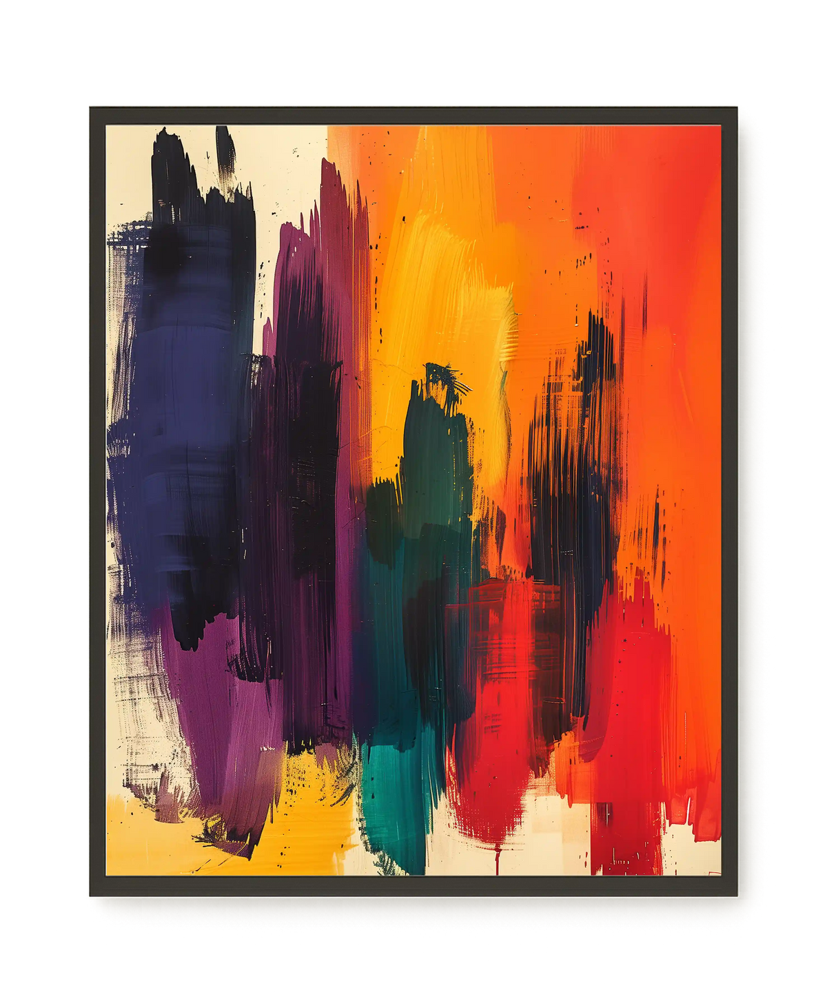 Abstract Color Painting Canvas Wall Art