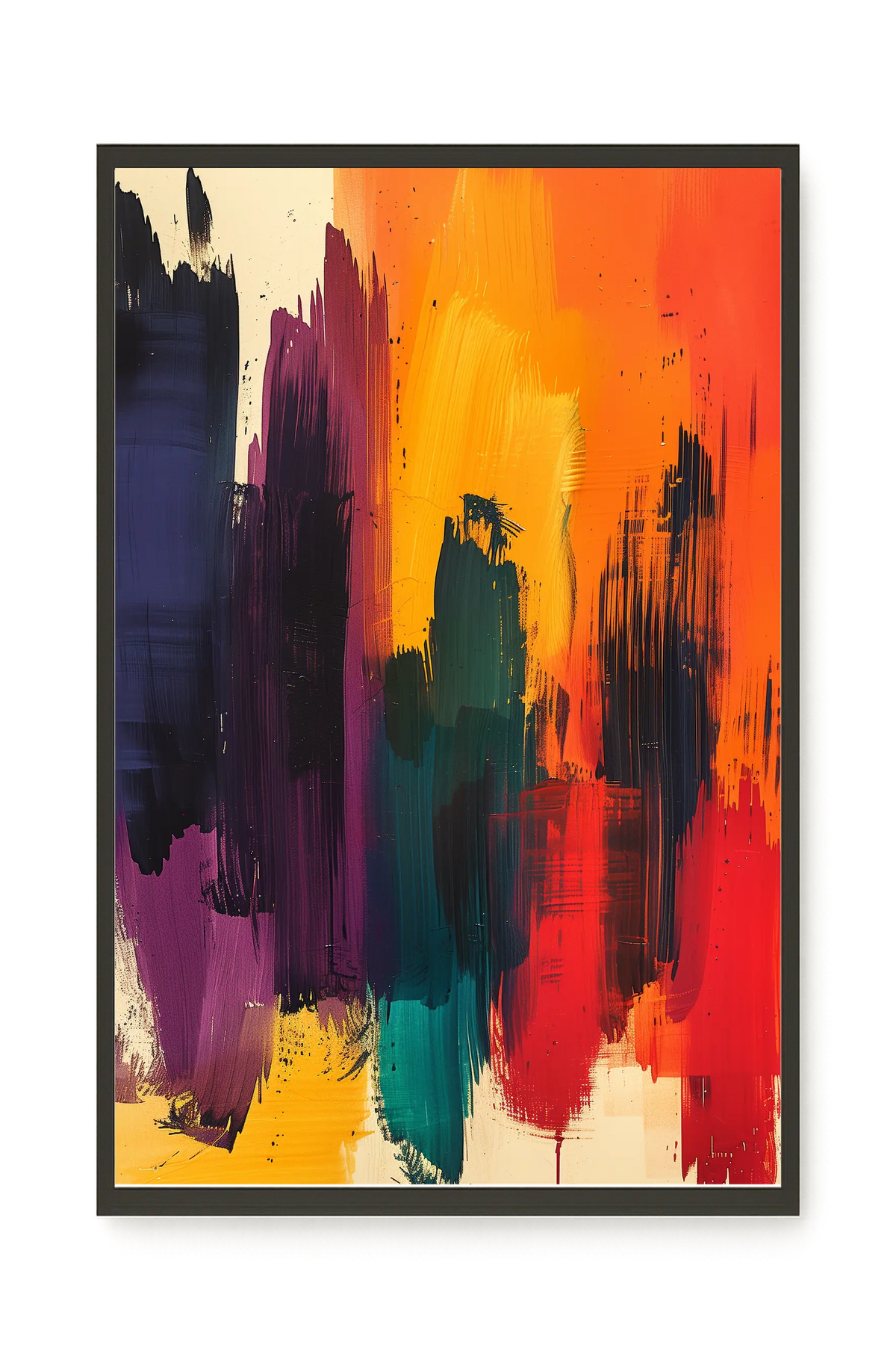 Abstract Color Painting Canvas Wall Art
